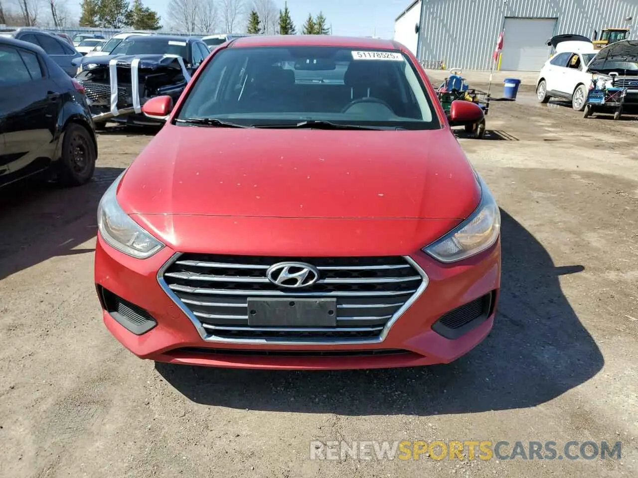 5 fotografías del automóvil dañado 3KPC25A62LE108252 HYUNDAI ACCENT 2020