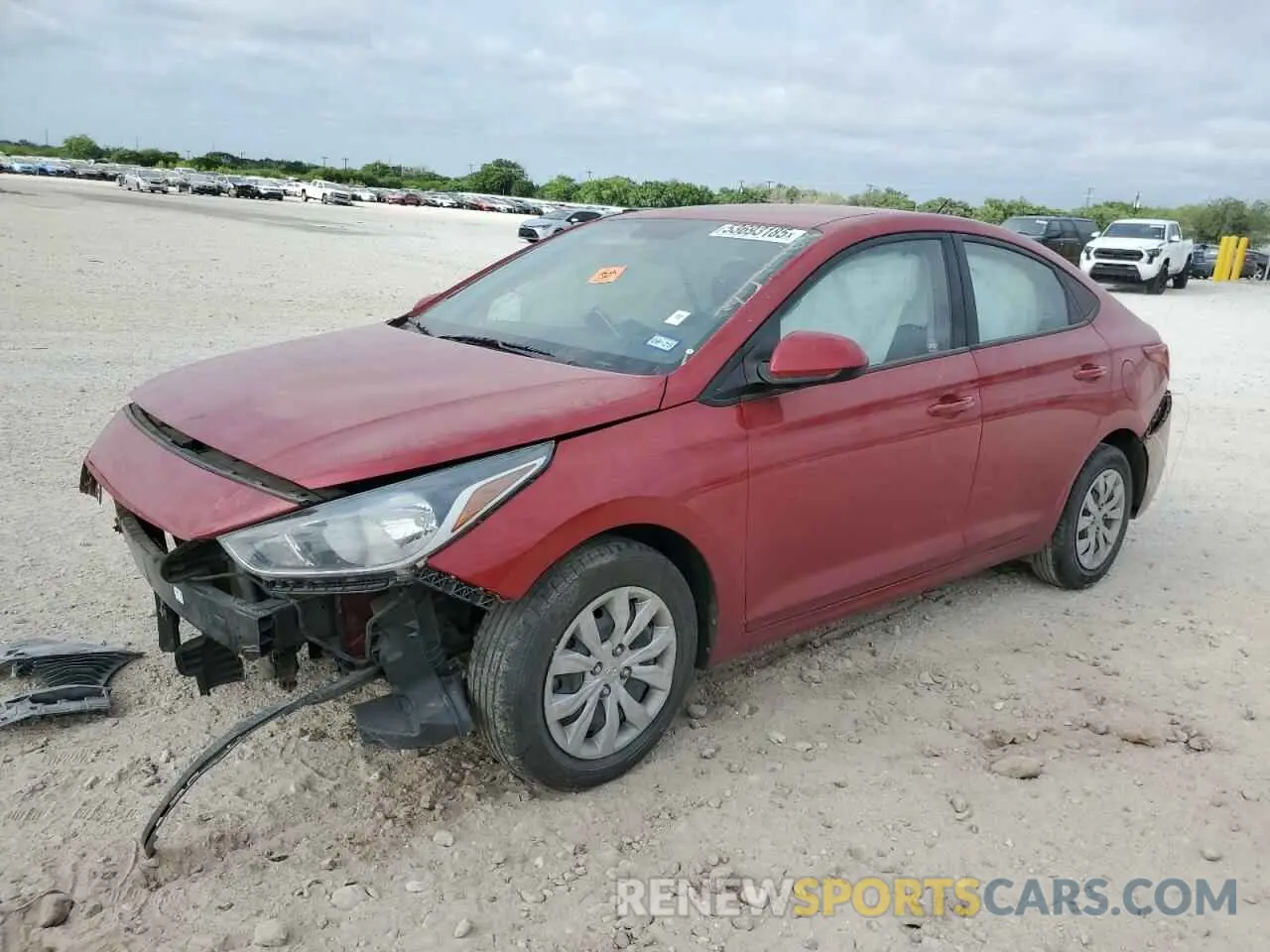 1 fotografías del automóvil dañado 3KPC24A60ME128818 HYUNDAI ACCENT 2021