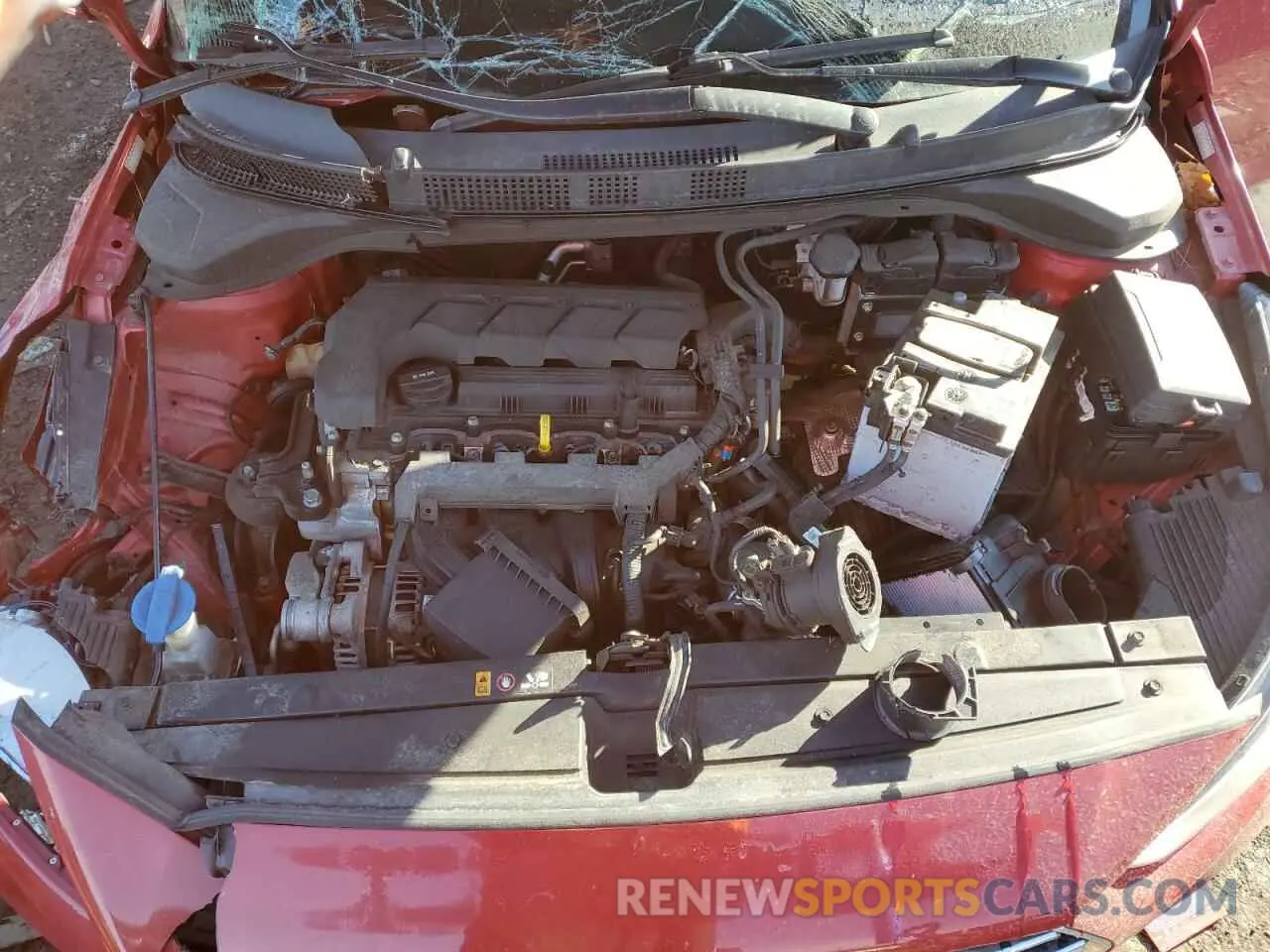 13 fotografías del automóvil dañado 3KPC24A60ME128964 HYUNDAI ACCENT 2021