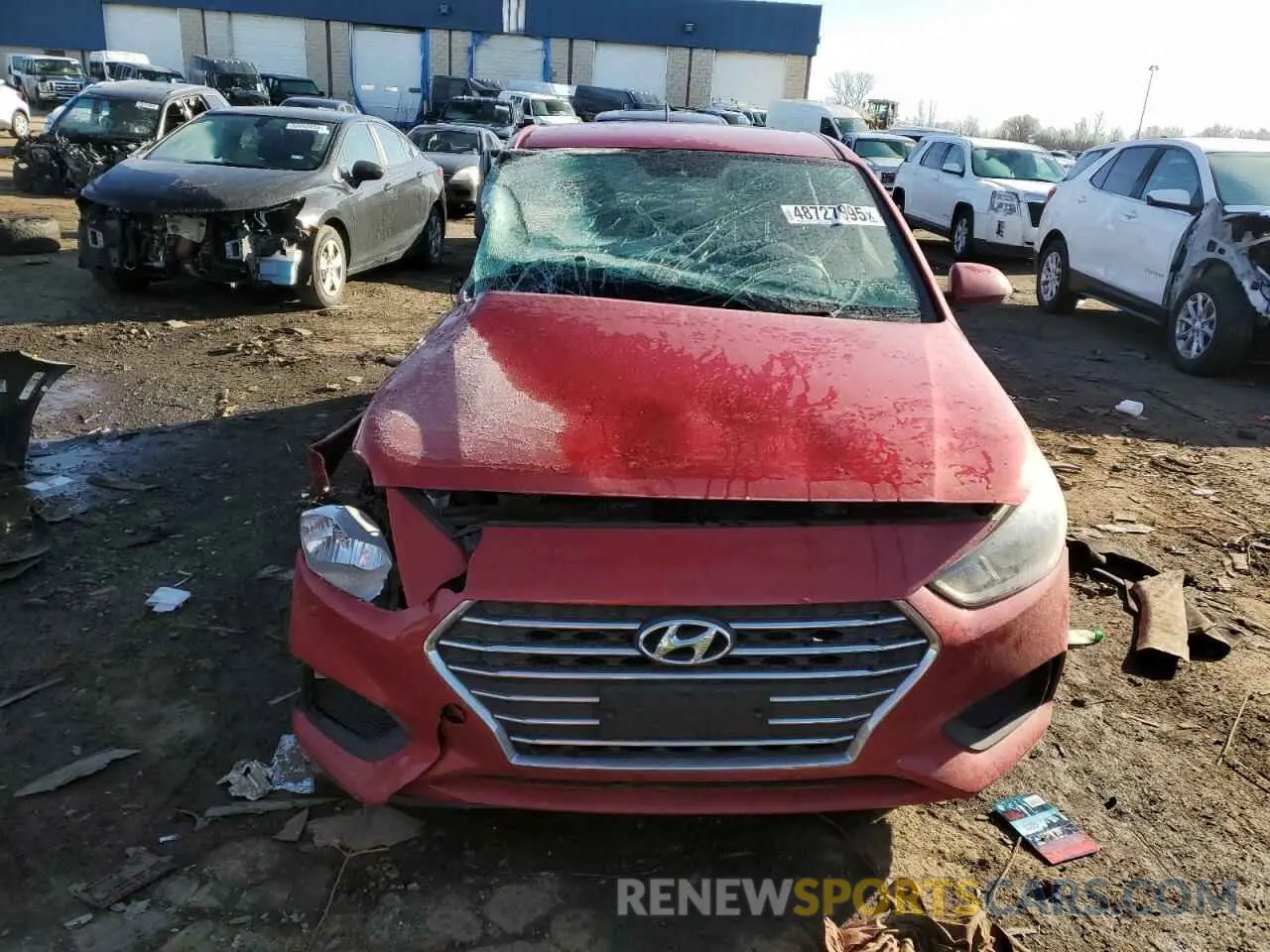 5 fotografías del automóvil dañado 3KPC24A60ME128964 HYUNDAI ACCENT 2021