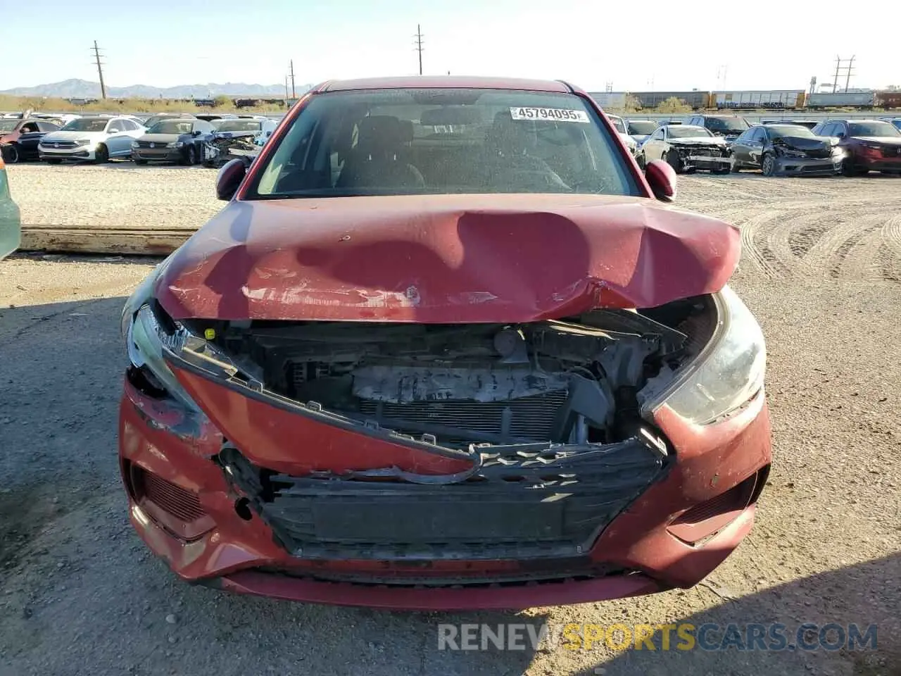 5 fotografías del automóvil dañado 3KPC24A60ME129659 HYUNDAI ACCENT 2021