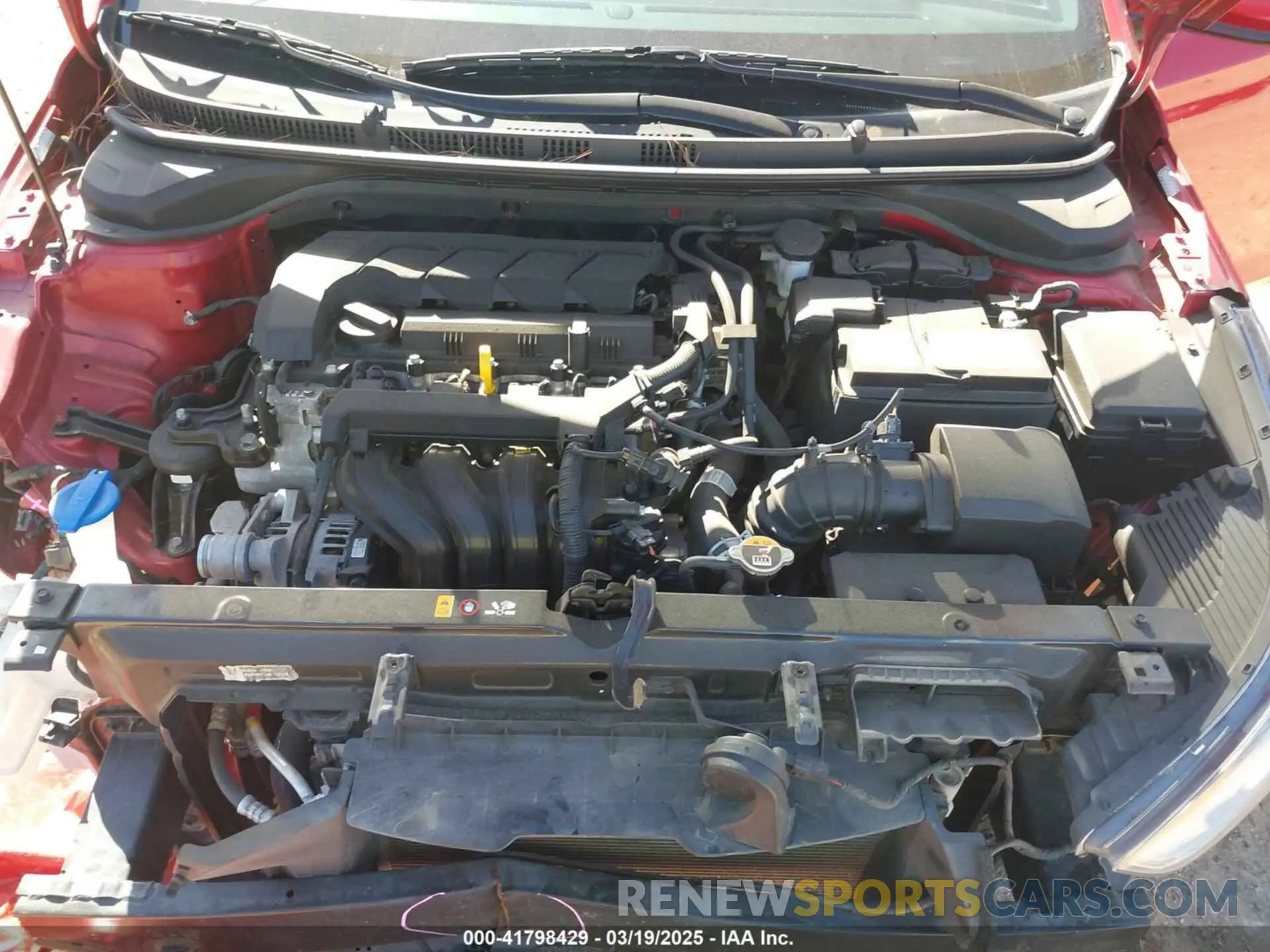 10 fotografías del automóvil dañado 3KPC24A60ME139348 HYUNDAI ACCENT 2021