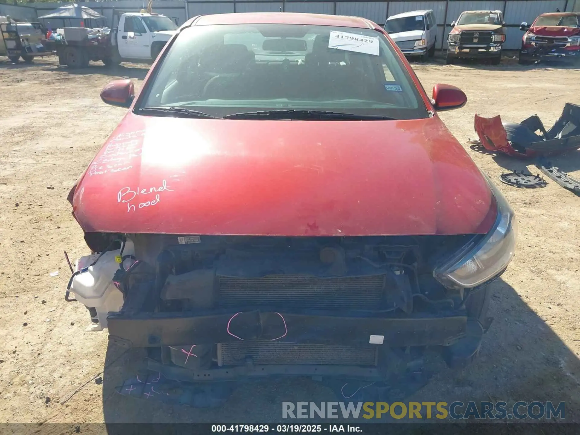 6 fotografías del automóvil dañado 3KPC24A60ME139348 HYUNDAI ACCENT 2021