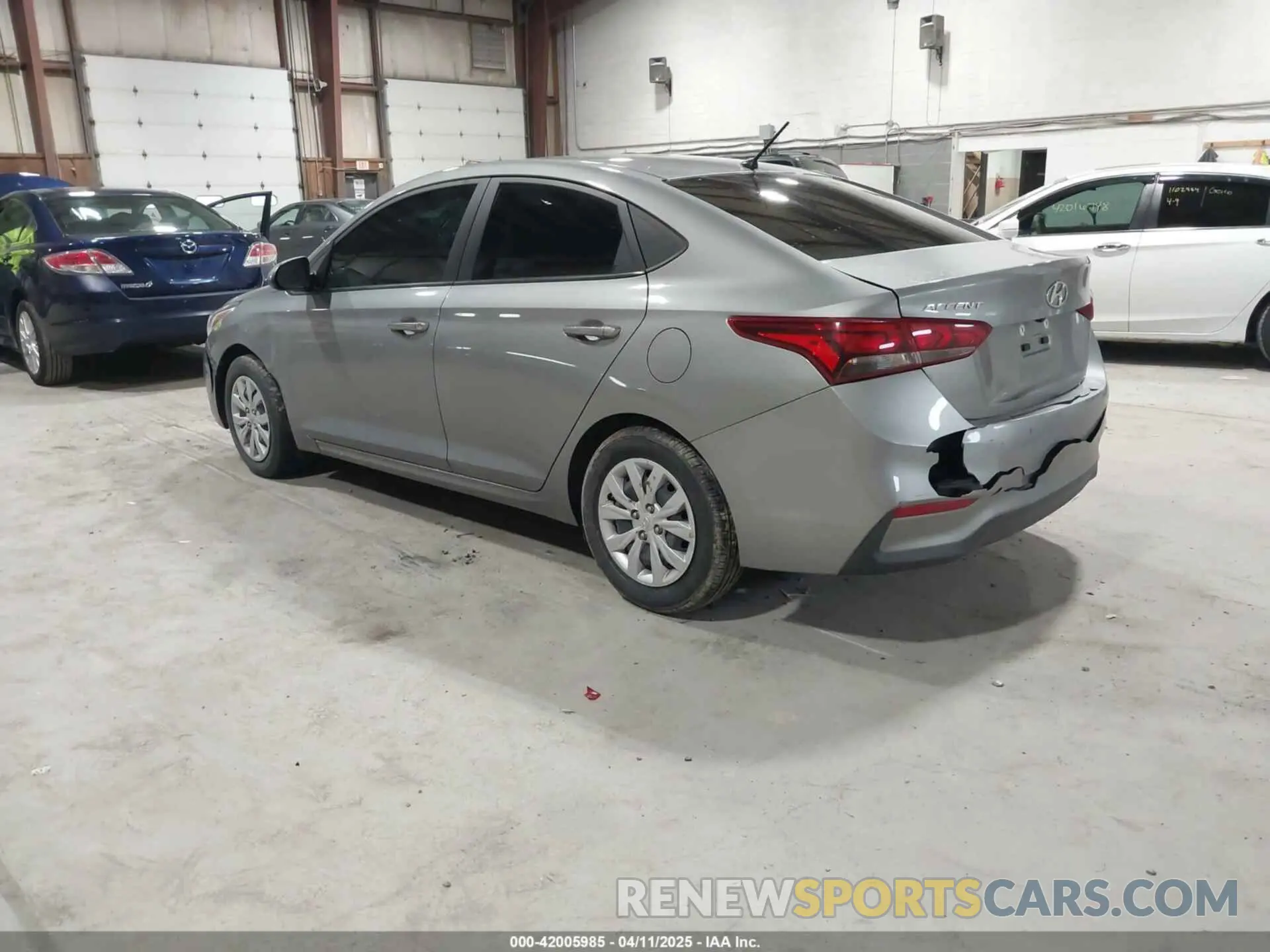 3 fotografías del automóvil dañado 3KPC24A61ME133509 HYUNDAI ACCENT 2021