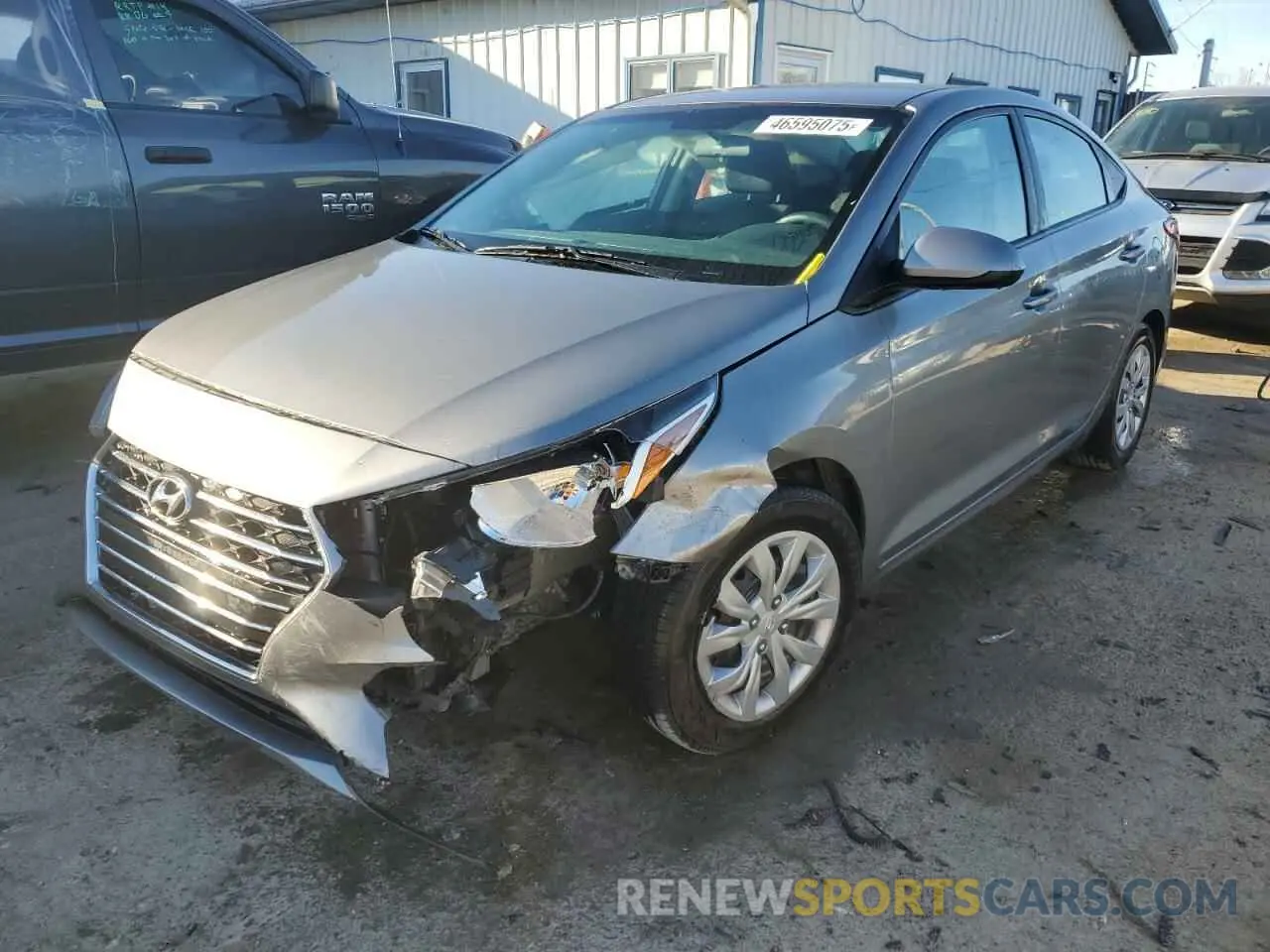 1 fotografías del automóvil dañado 3KPC24A61ME147734 HYUNDAI ACCENT 2021