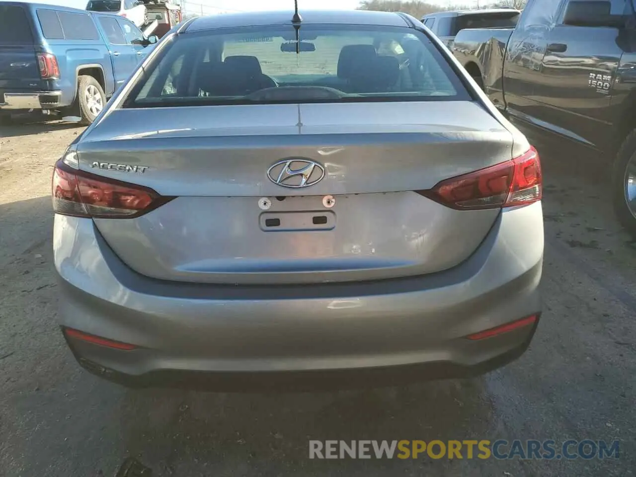 6 fotografías del automóvil dañado 3KPC24A61ME147734 HYUNDAI ACCENT 2021