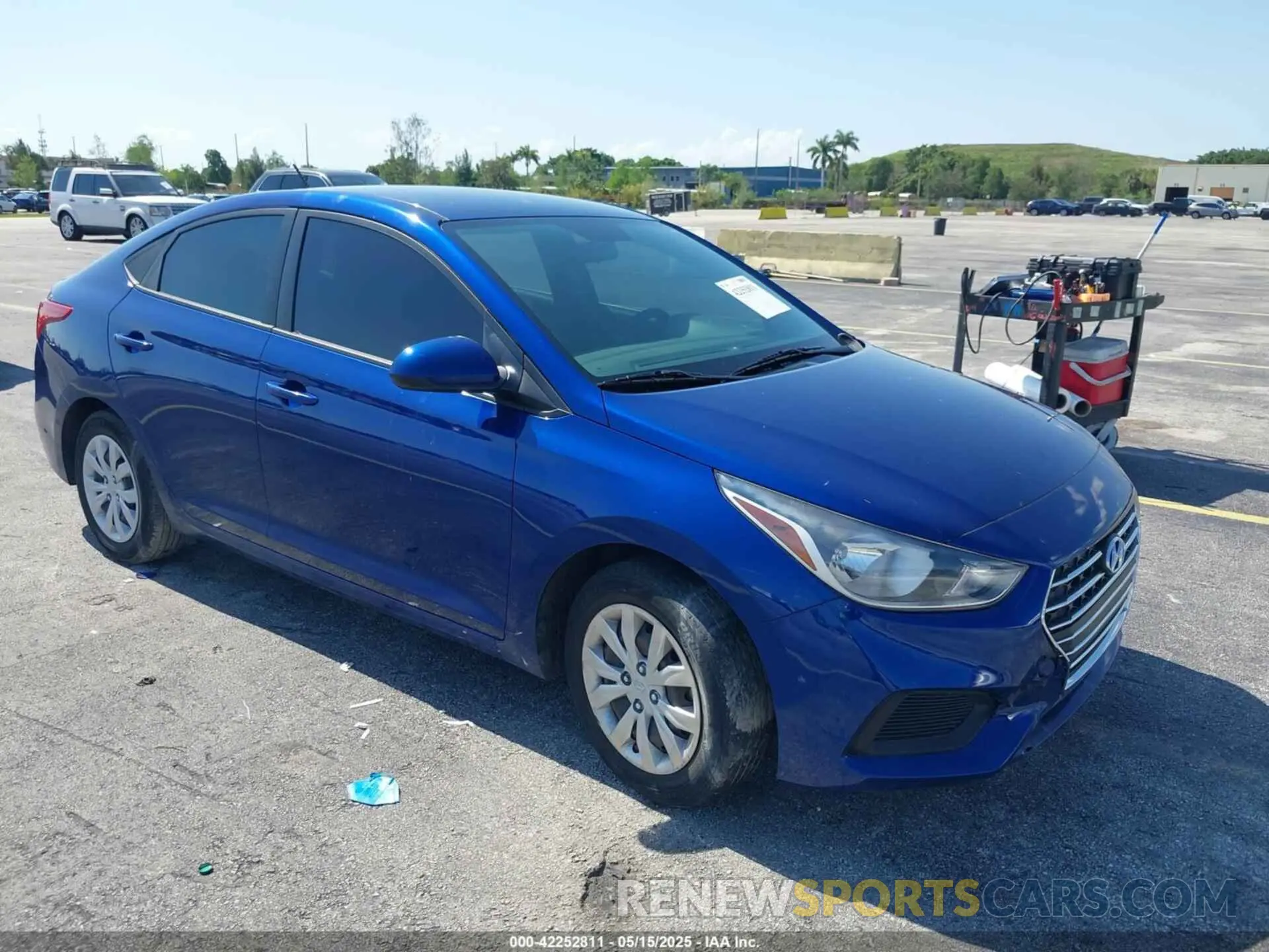 1 fotografías del automóvil dañado 3KPC24A62ME130733 HYUNDAI ACCENT 2021