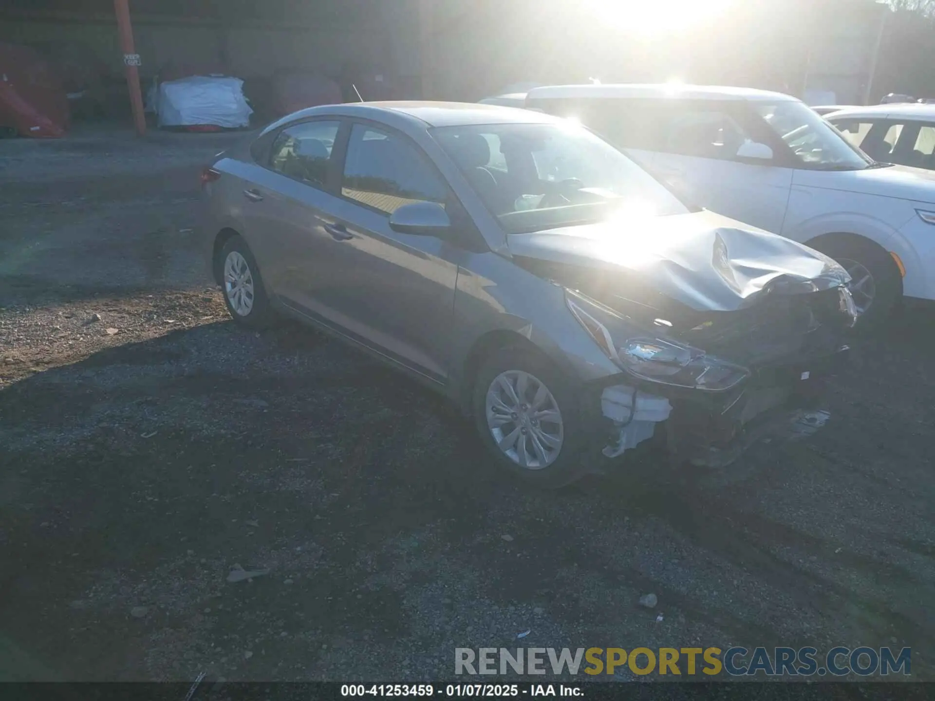 1 fotografías del automóvil dañado 3KPC24A62ME136645 HYUNDAI ACCENT 2021