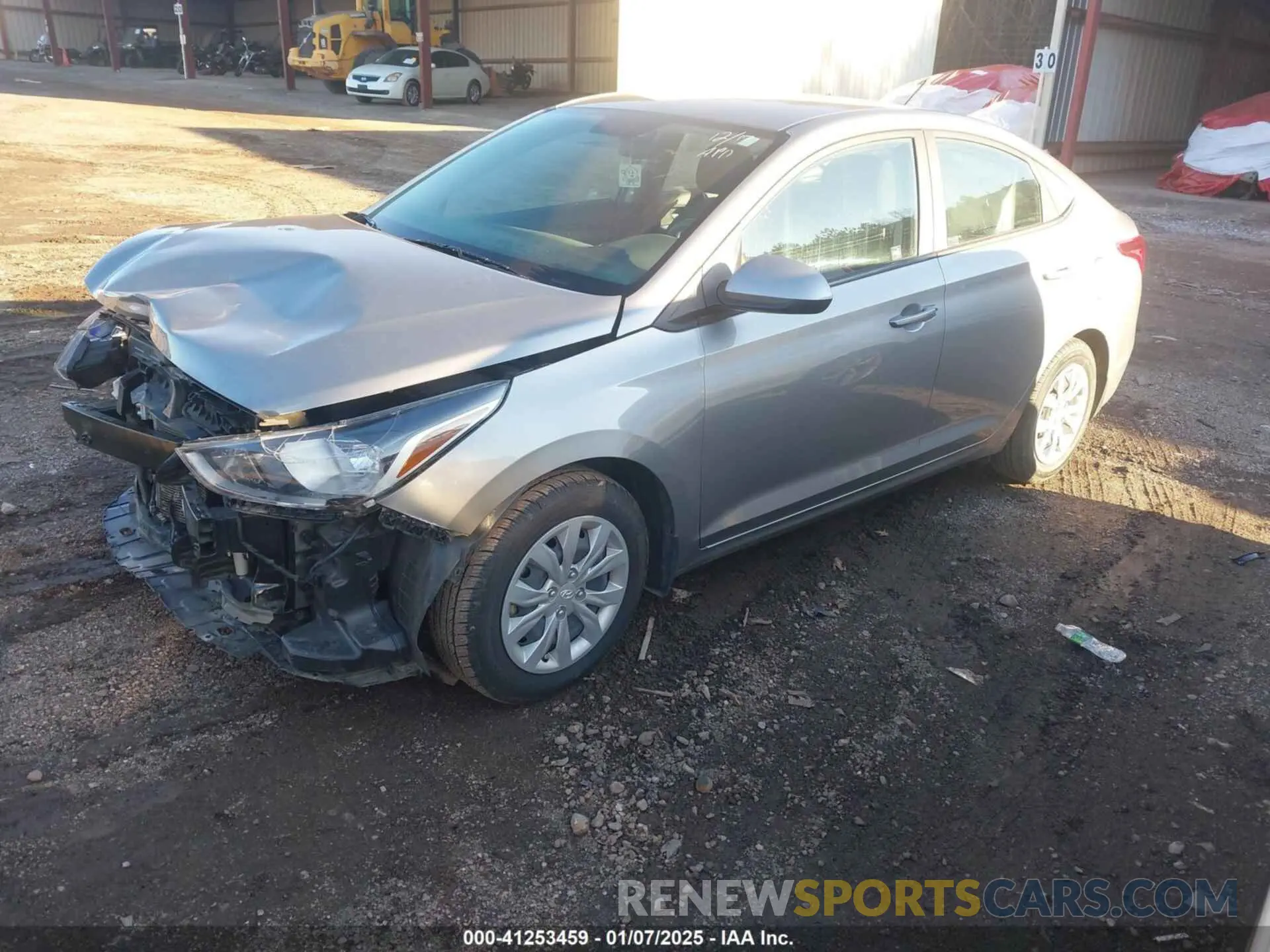 2 fotografías del automóvil dañado 3KPC24A62ME136645 HYUNDAI ACCENT 2021
