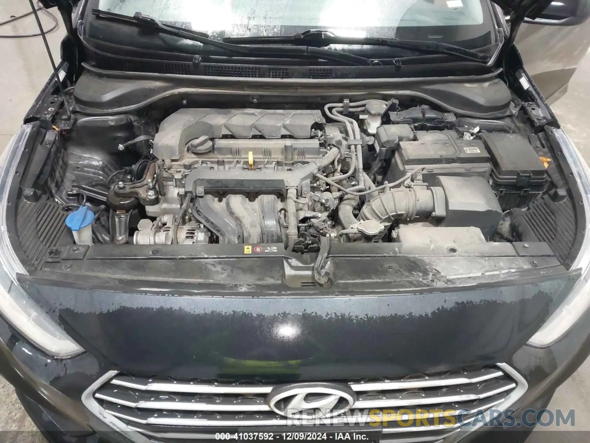 10 fotografías del automóvil dañado 3KPC24A62ME143546 HYUNDAI ACCENT 2021