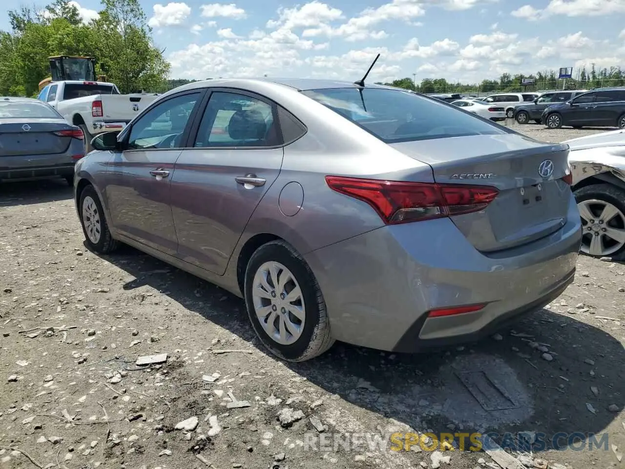 2 fotografías del automóvil dañado 3KPC24A63ME149355 HYUNDAI ACCENT 2021