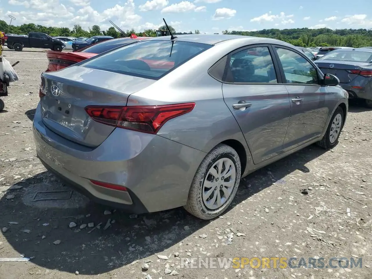 3 fotografías del automóvil dañado 3KPC24A63ME149355 HYUNDAI ACCENT 2021