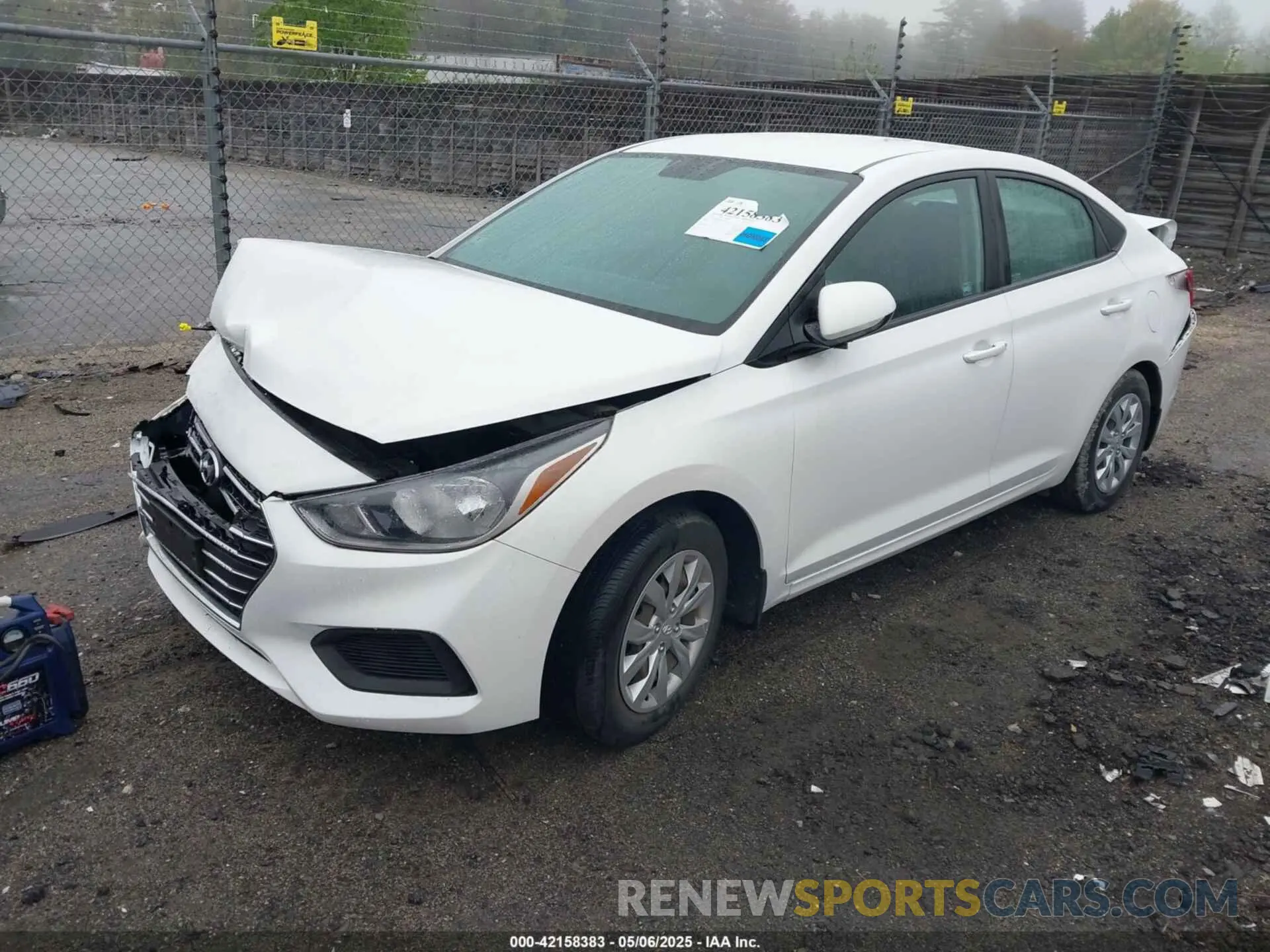 2 fotografías del automóvil dañado 3KPC24A63ME152837 HYUNDAI ACCENT 2021