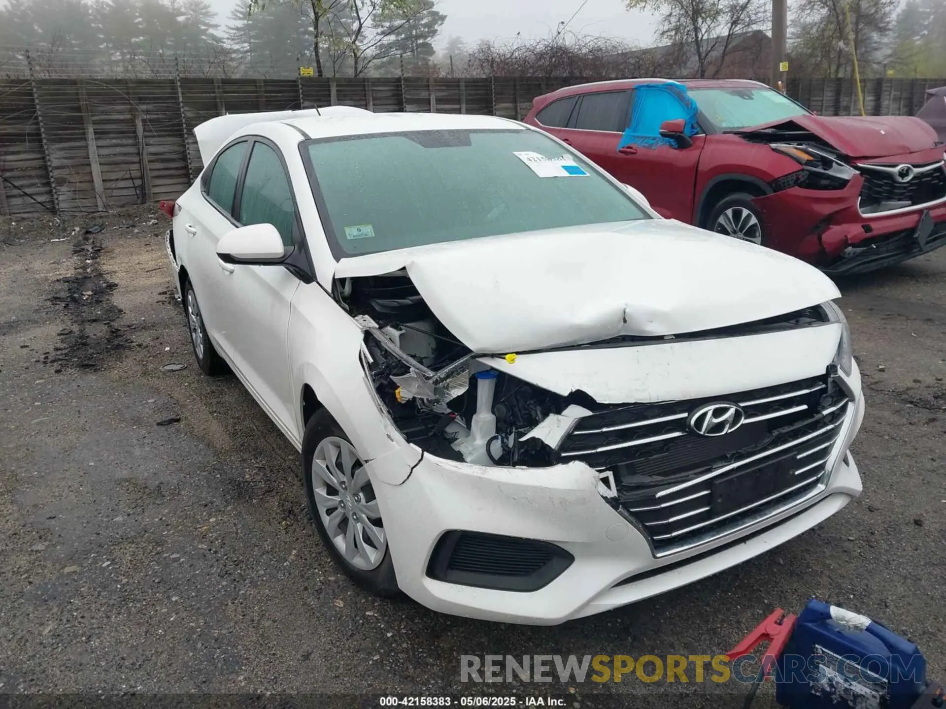 6 fotografías del automóvil dañado 3KPC24A63ME152837 HYUNDAI ACCENT 2021