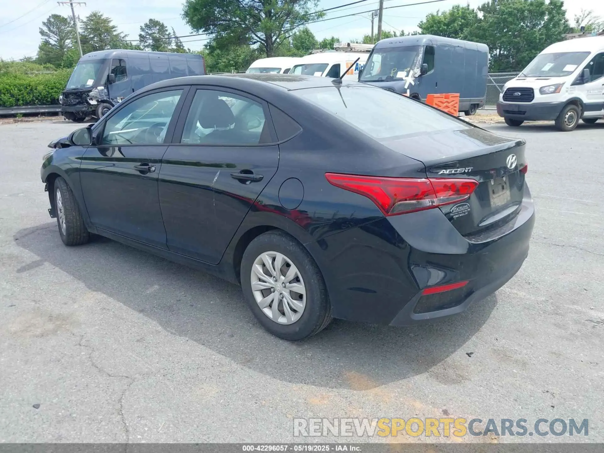 3 fotografías del automóvil dañado 3KPC24A64ME130636 HYUNDAI ACCENT 2021