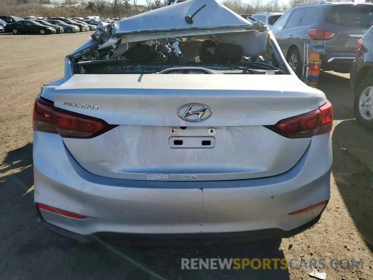 6 fotografías del automóvil dañado 3KPC24A64ME132225 HYUNDAI ACCENT 2021
