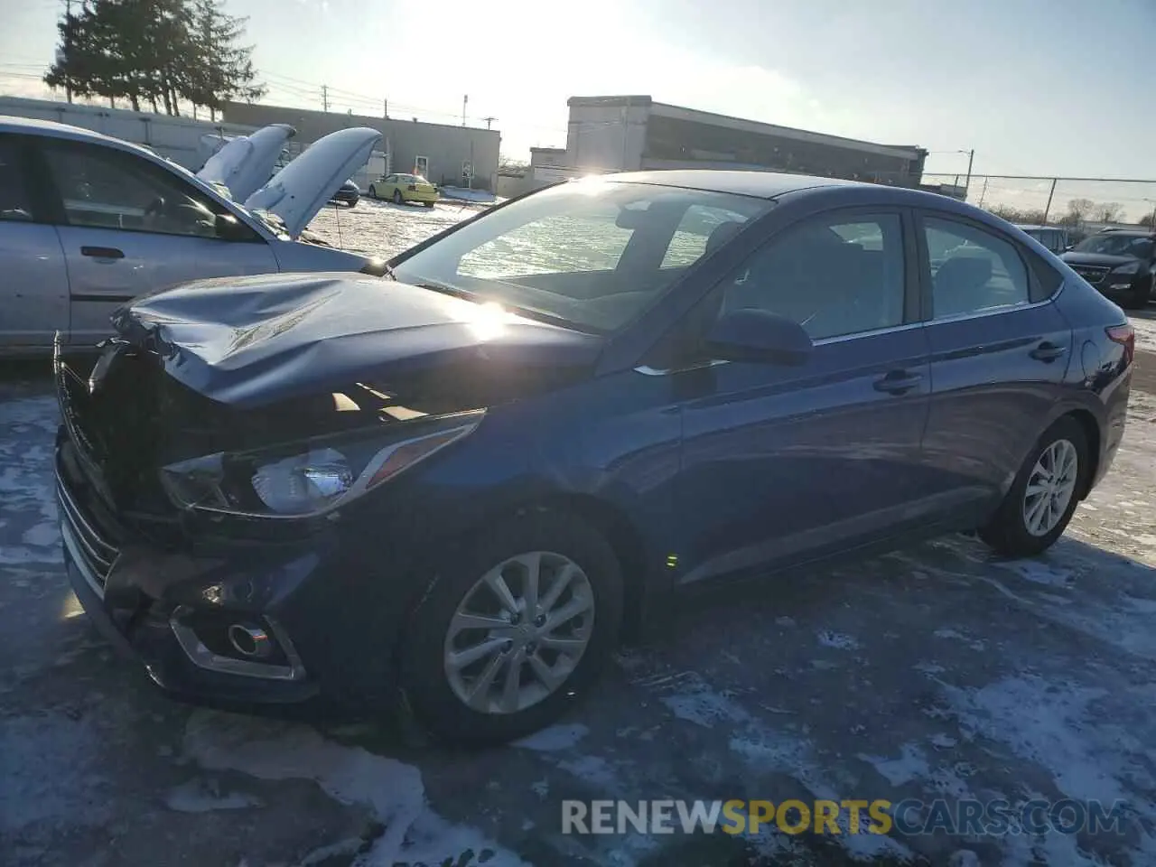 1 fotografías del automóvil dañado 3KPC24A64ME136615 HYUNDAI ACCENT 2021