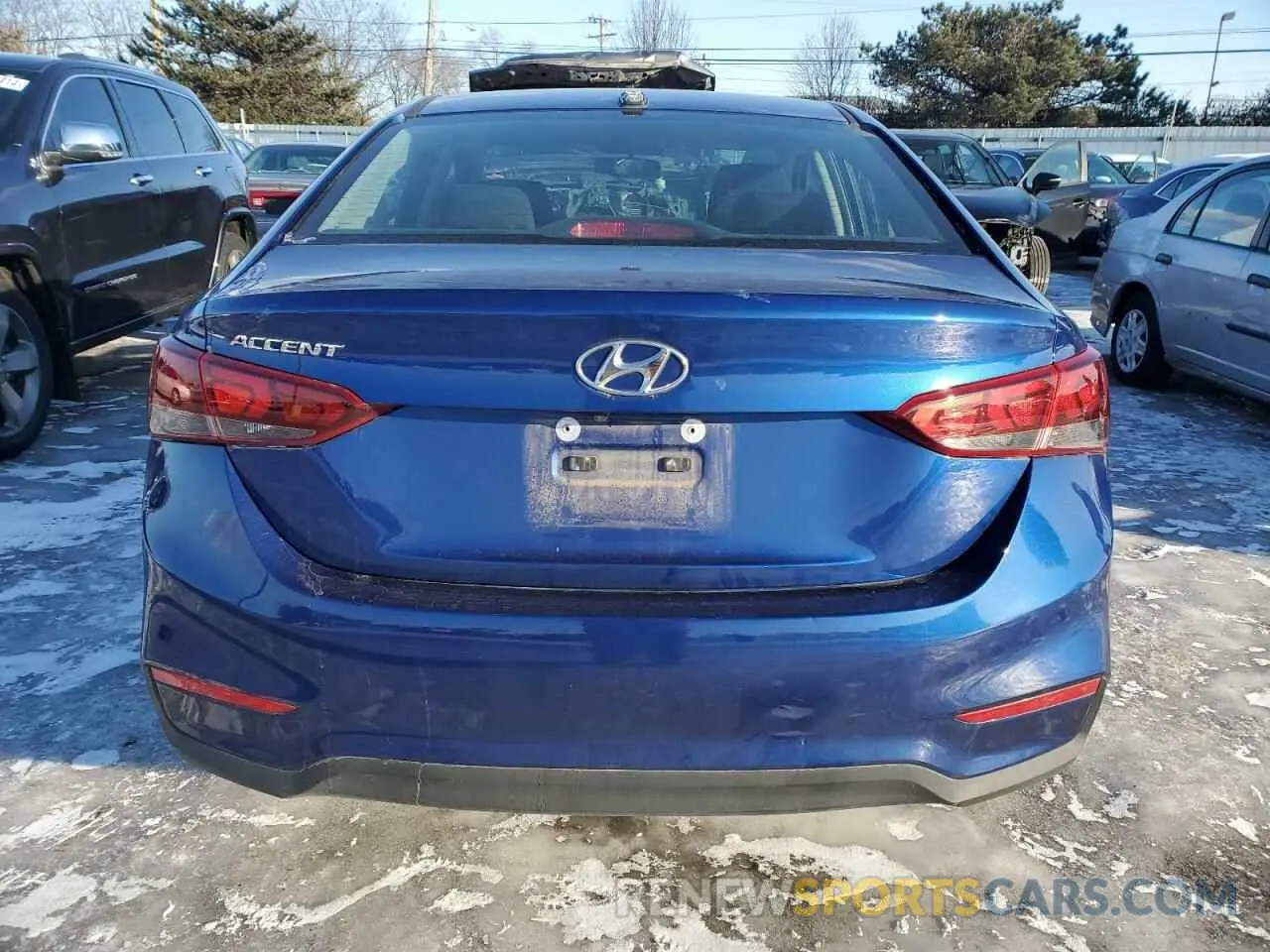 6 fotografías del automóvil dañado 3KPC24A64ME136615 HYUNDAI ACCENT 2021