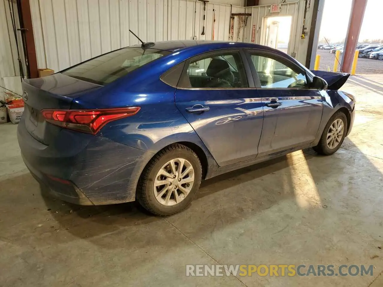 3 fotografías del automóvil dañado 3KPC24A64ME148473 HYUNDAI ACCENT 2021
