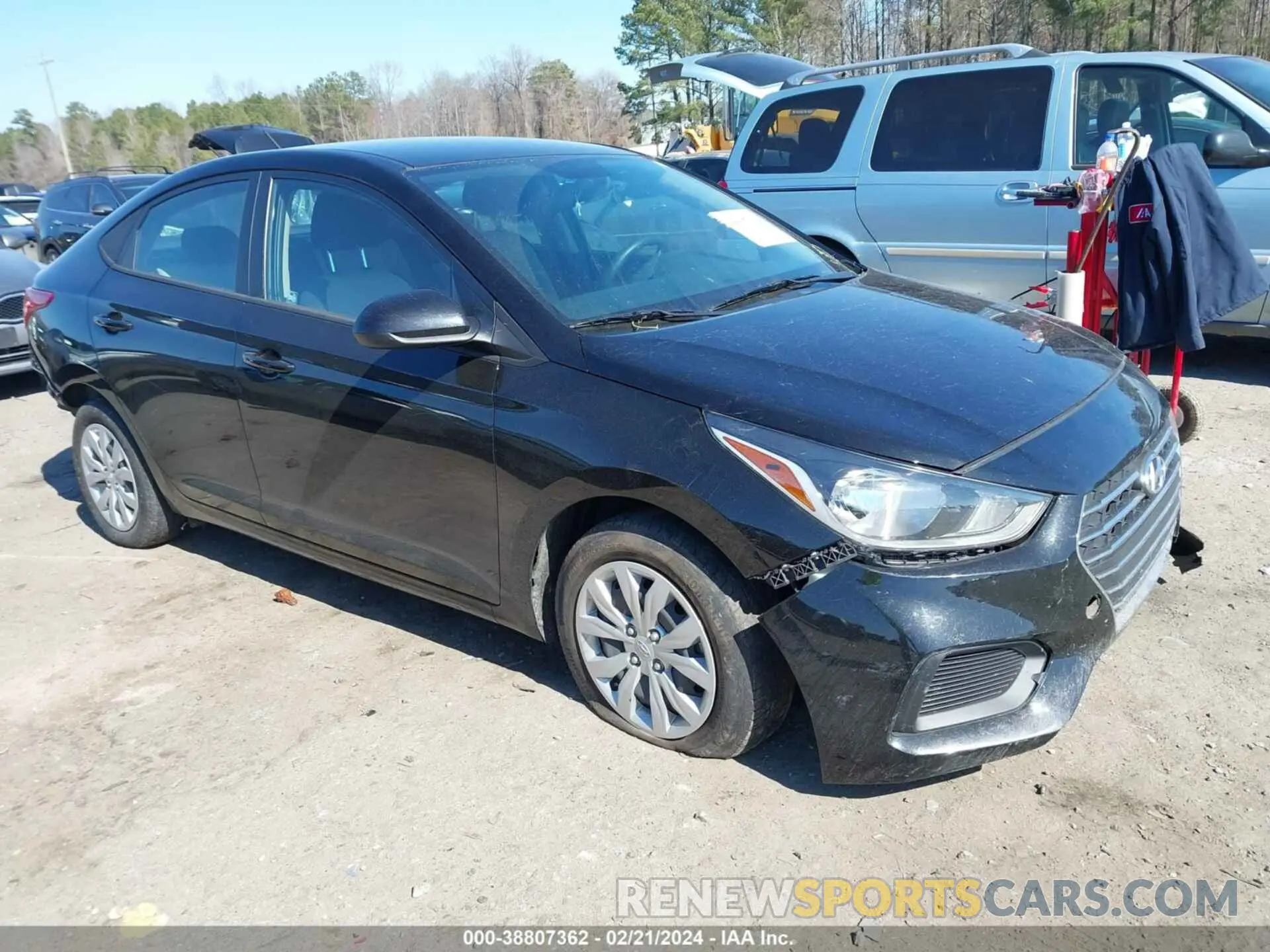 1 fotografías del automóvil dañado 3KPC24A64ME150451 HYUNDAI ACCENT 2021