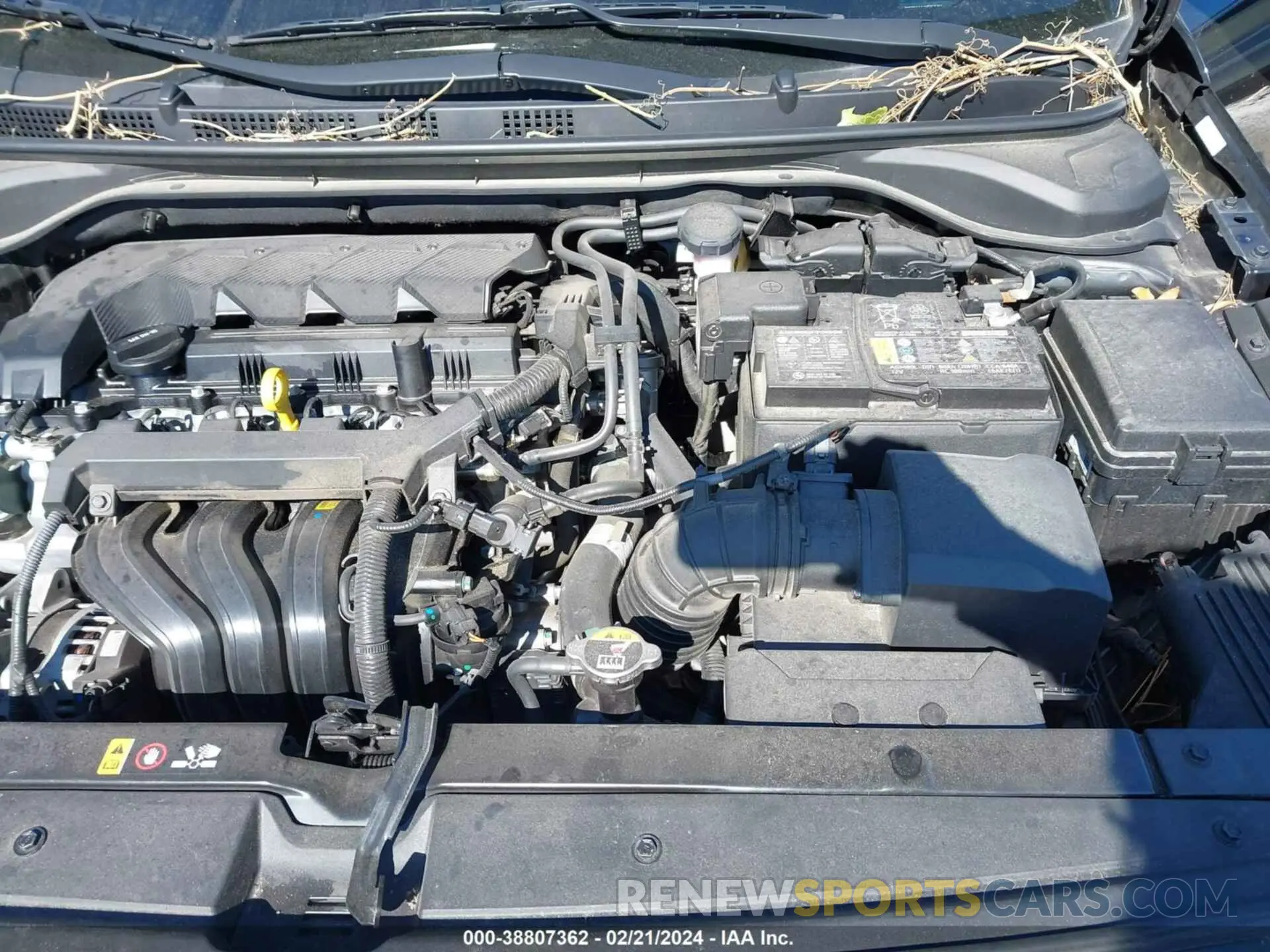 10 fotografías del automóvil dañado 3KPC24A64ME150451 HYUNDAI ACCENT 2021