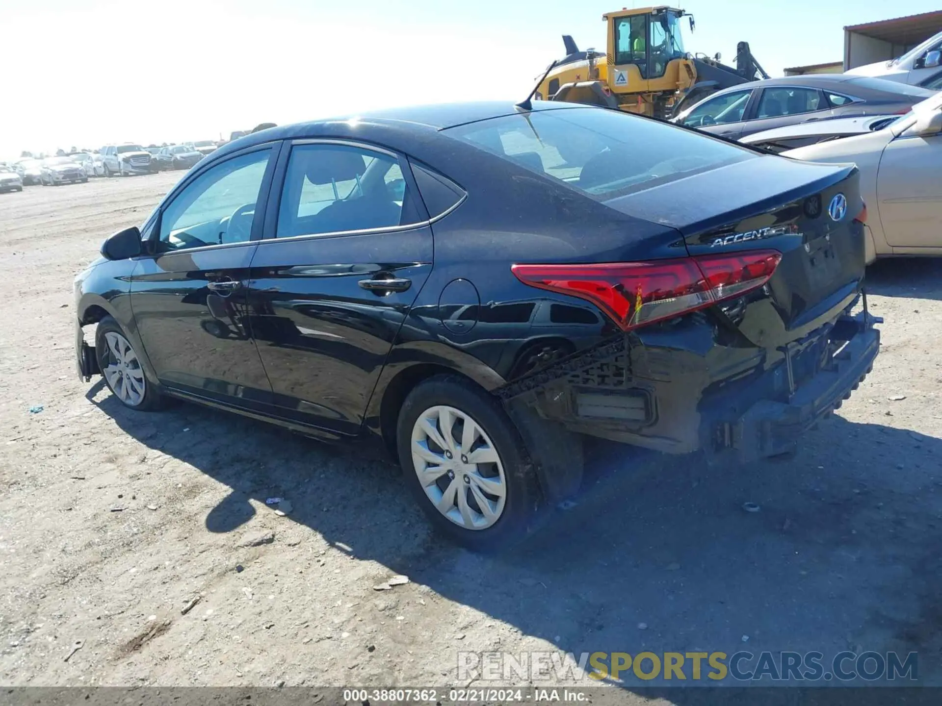 3 fotografías del automóvil dañado 3KPC24A64ME150451 HYUNDAI ACCENT 2021