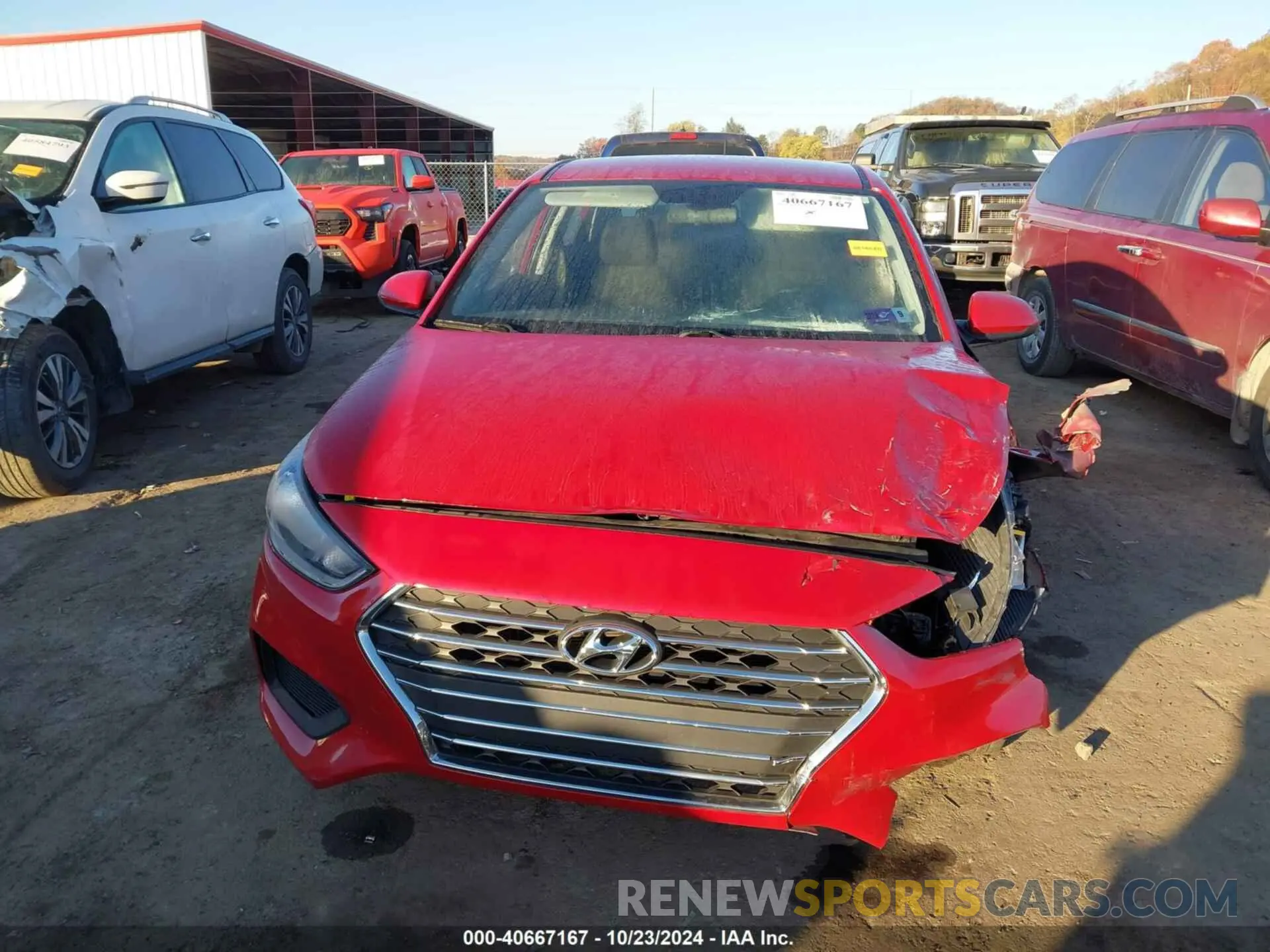 12 fotografías del automóvil dañado 3KPC24A65ME129155 HYUNDAI ACCENT 2021