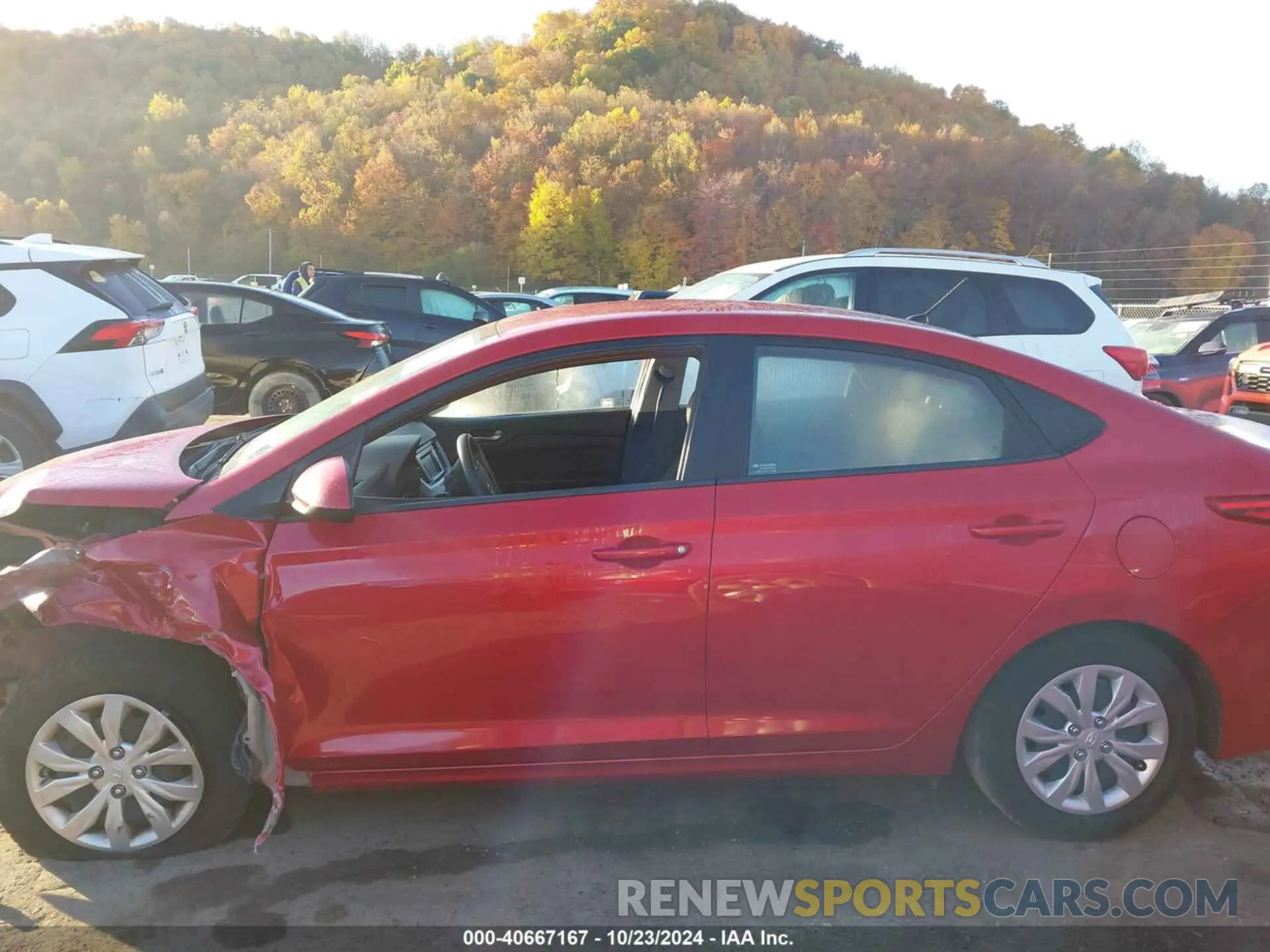 14 fotografías del automóvil dañado 3KPC24A65ME129155 HYUNDAI ACCENT 2021