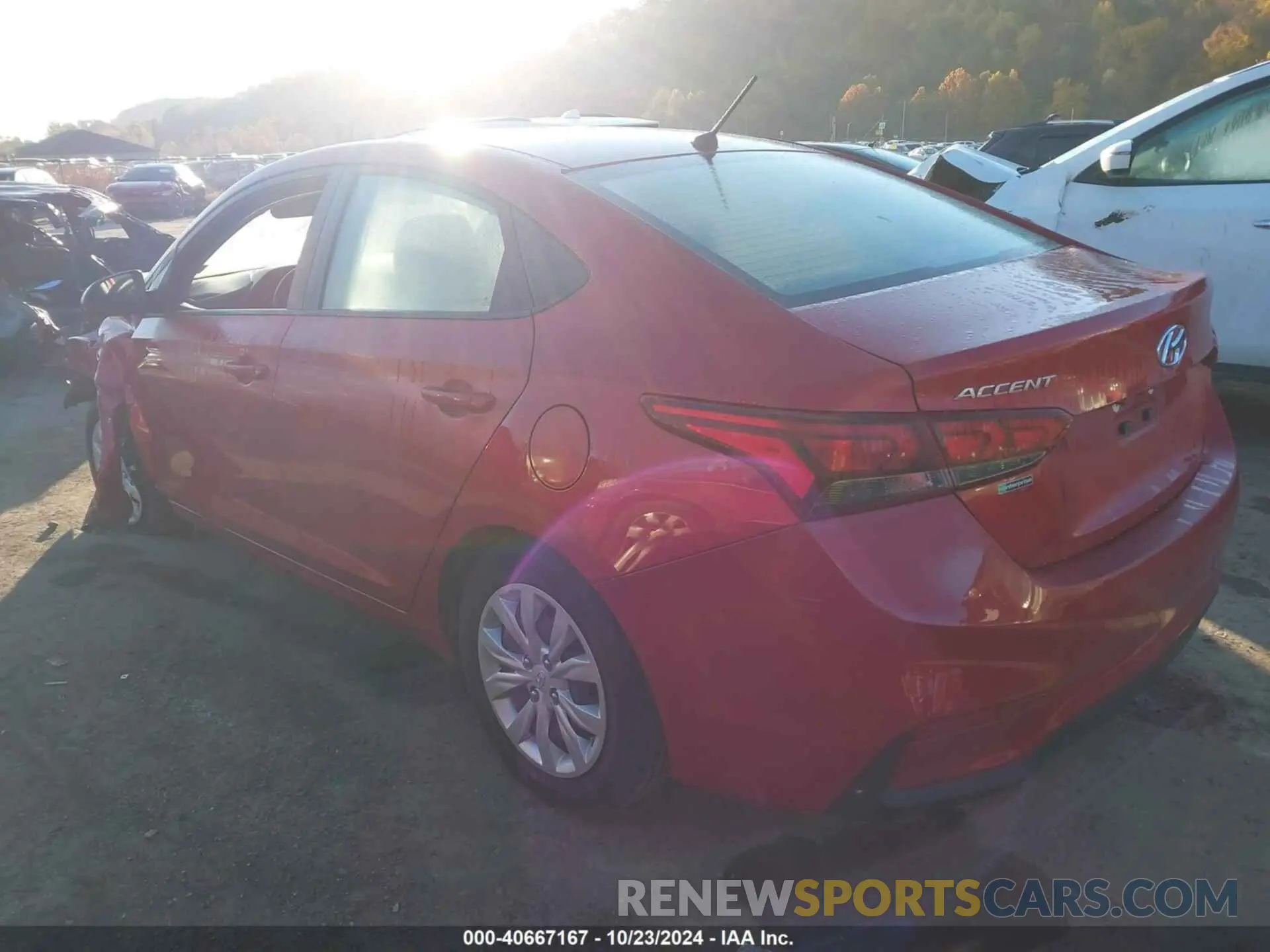 3 fotografías del automóvil dañado 3KPC24A65ME129155 HYUNDAI ACCENT 2021