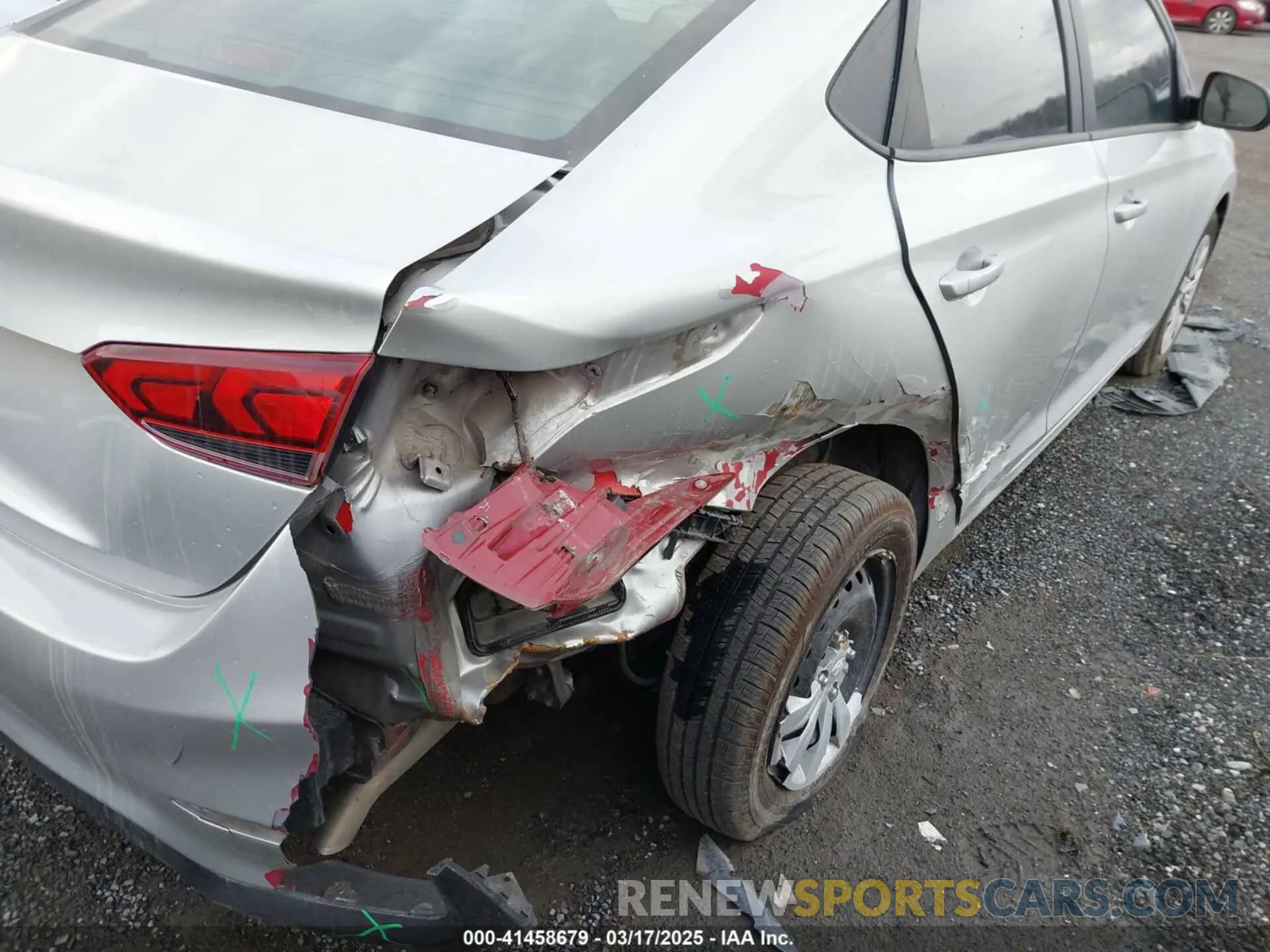 6 fotografías del automóvil dañado 3KPC24A65ME130435 HYUNDAI ACCENT 2021