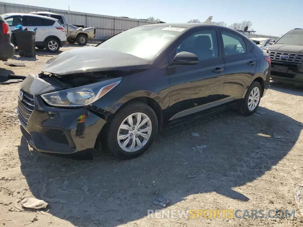 1 fotografías del automóvil dañado 3KPC24A65ME132671 HYUNDAI ACCENT 2021