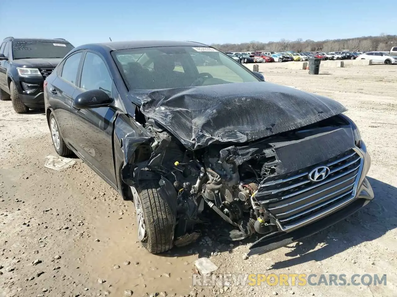 4 fotografías del automóvil dañado 3KPC24A65ME132671 HYUNDAI ACCENT 2021