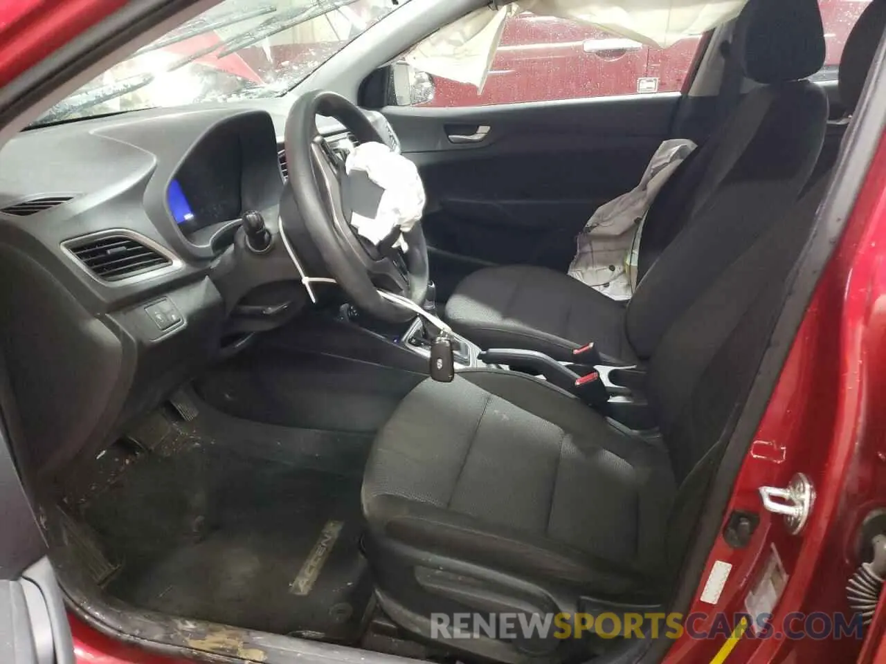 7 fotografías del automóvil dañado 3KPC24A65ME132959 HYUNDAI ACCENT 2021