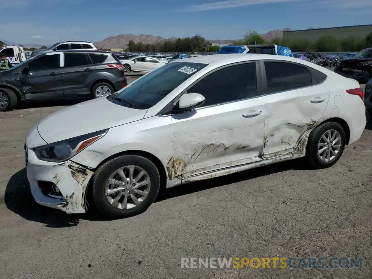 1 fotografías del automóvil dañado 3KPC24A65ME137515 HYUNDAI ACCENT 2021