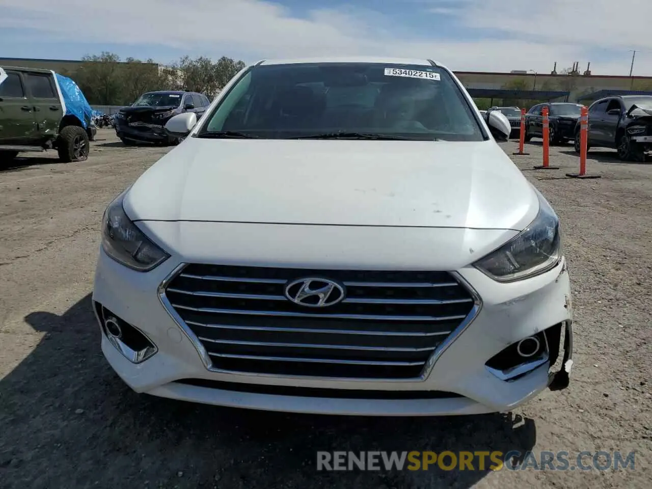 5 fotografías del automóvil dañado 3KPC24A65ME137515 HYUNDAI ACCENT 2021