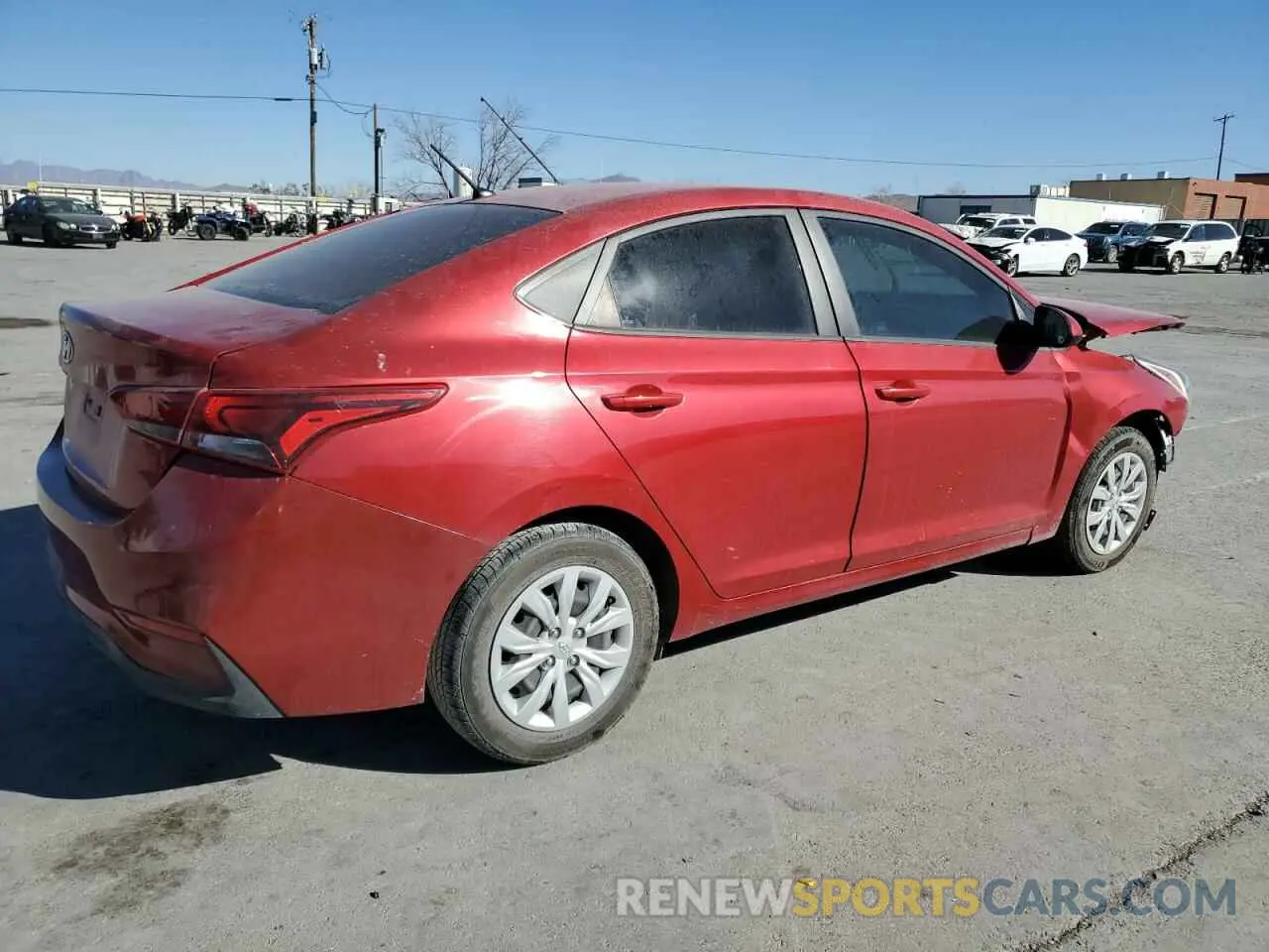 3 fotografías del automóvil dañado 3KPC24A65ME138390 HYUNDAI ACCENT 2021