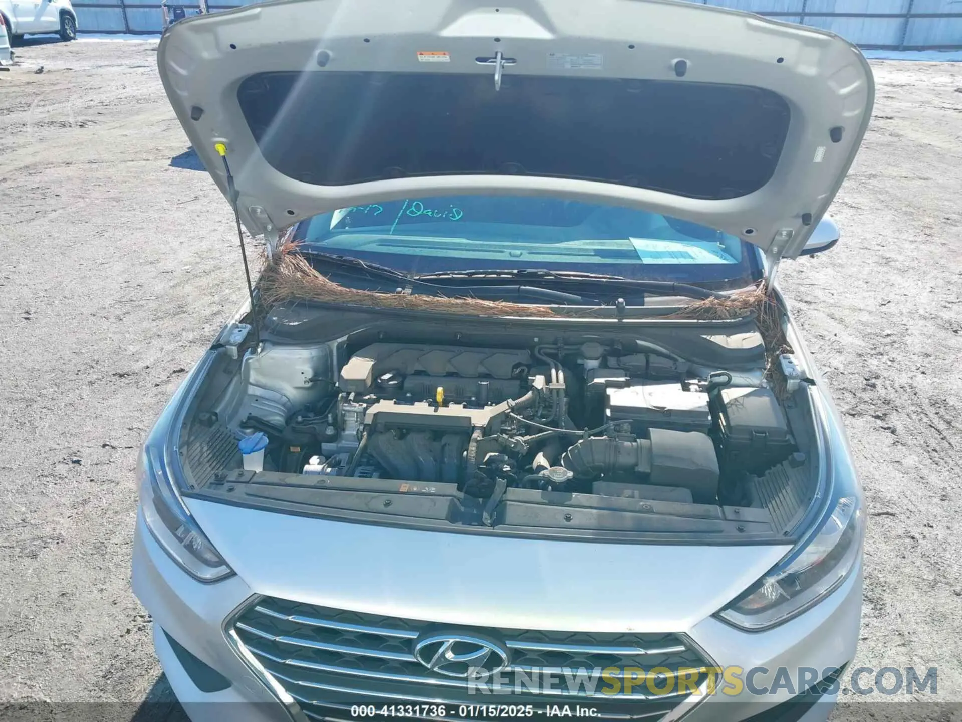 10 fotografías del automóvil dañado 3KPC24A65ME139281 HYUNDAI ACCENT 2021