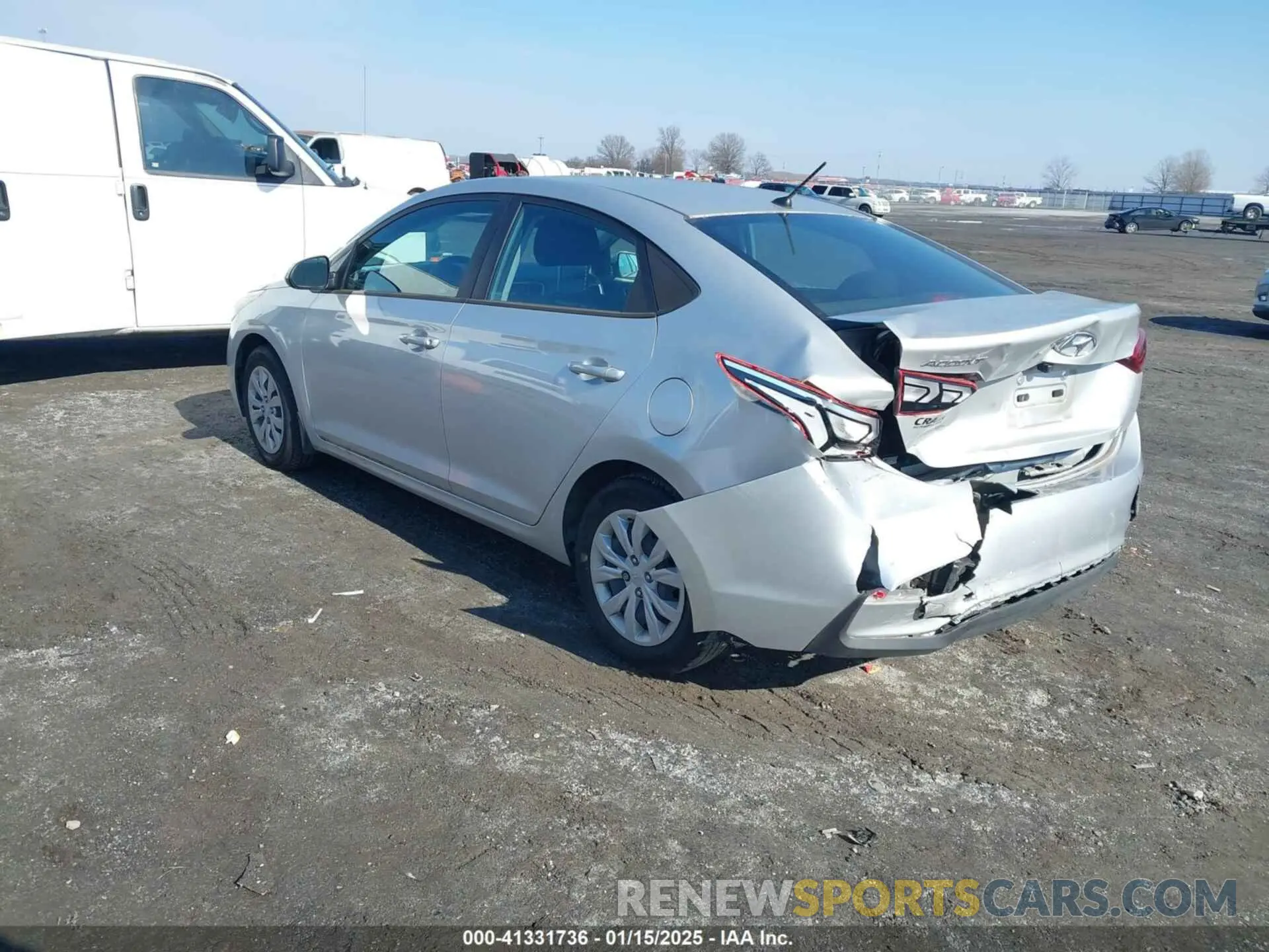 3 fotografías del automóvil dañado 3KPC24A65ME139281 HYUNDAI ACCENT 2021