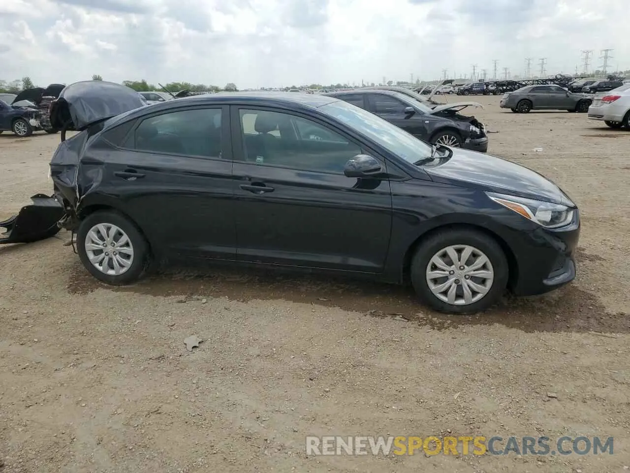 4 fotografías del automóvil dañado 3KPC24A65ME146425 HYUNDAI ACCENT 2021