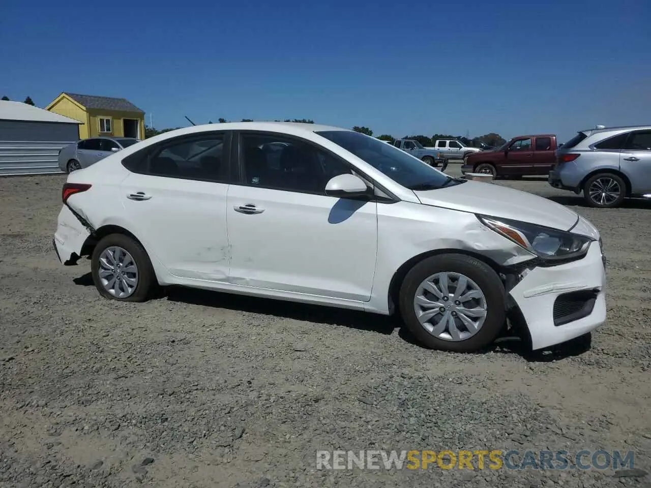 4 fotografías del automóvil dañado 3KPC24A66ME129570 HYUNDAI ACCENT 2021