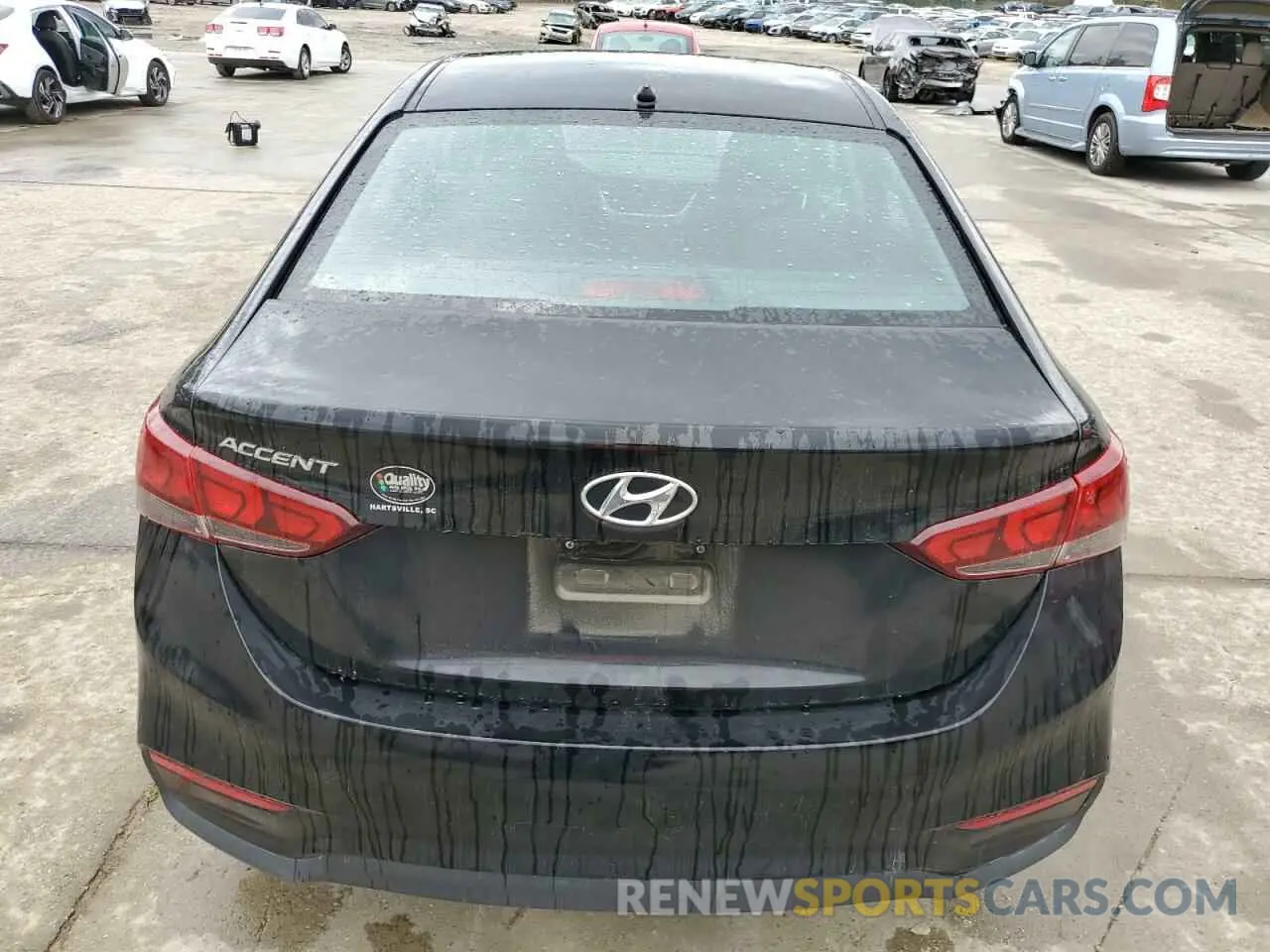 6 fotografías del automóvil dañado 3KPC24A66ME129861 HYUNDAI ACCENT 2021