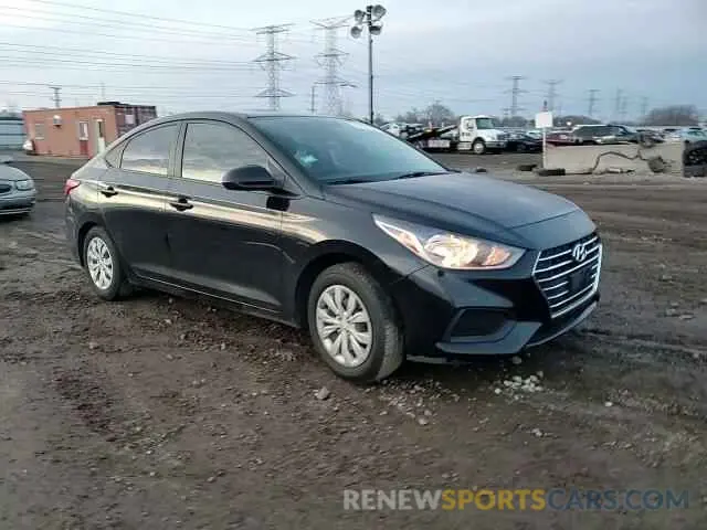 10 fotografías del automóvil dañado 3KPC24A66ME136549 HYUNDAI ACCENT 2021