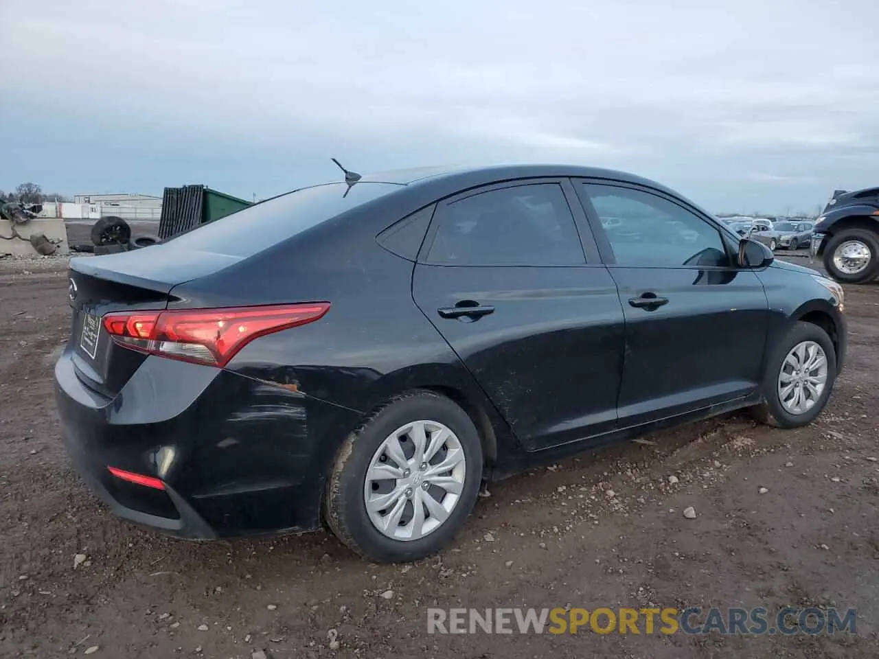 3 fotografías del automóvil dañado 3KPC24A66ME136549 HYUNDAI ACCENT 2021