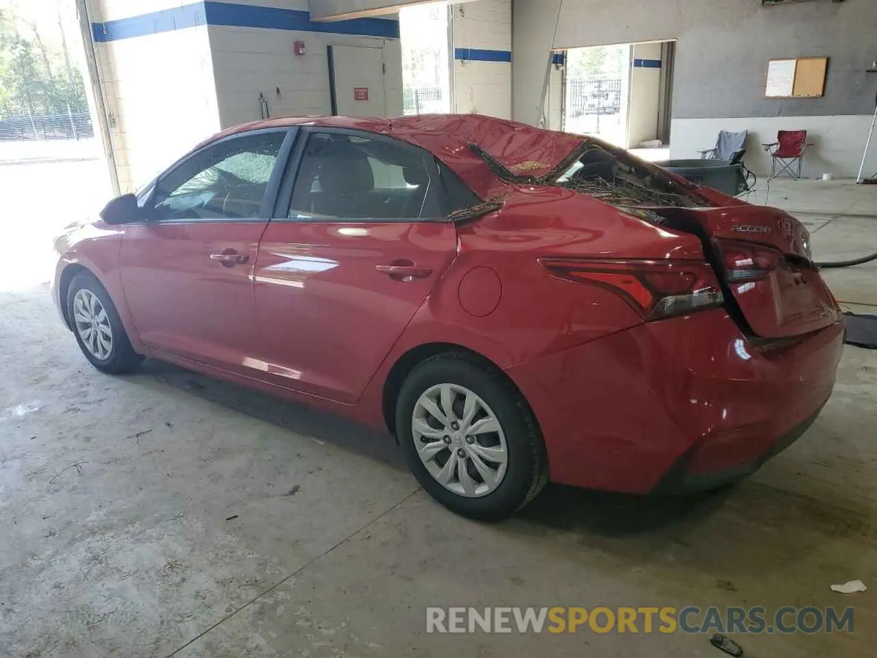 2 fotografías del automóvil dañado 3KPC24A66ME138088 HYUNDAI ACCENT 2021