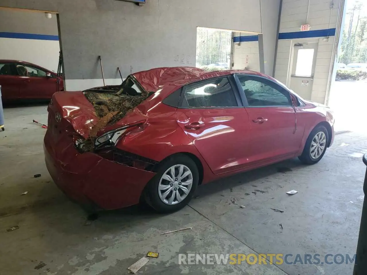 3 fotografías del automóvil dañado 3KPC24A66ME138088 HYUNDAI ACCENT 2021