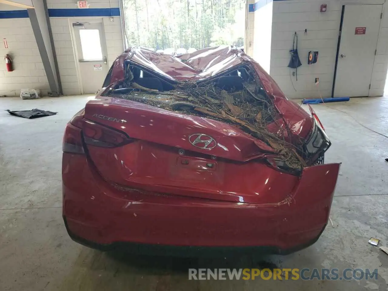 6 fotografías del automóvil dañado 3KPC24A66ME138088 HYUNDAI ACCENT 2021
