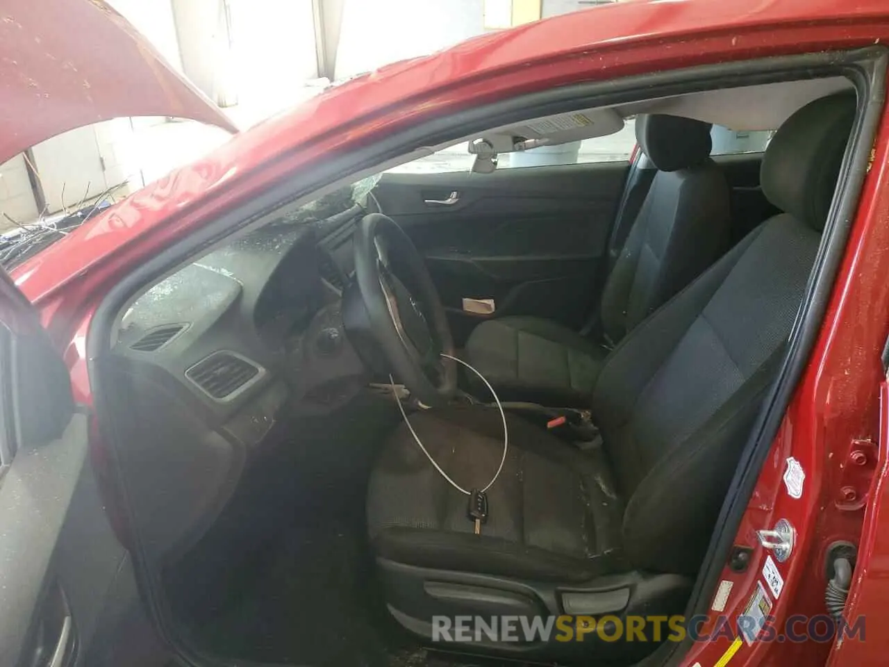 7 fotografías del automóvil dañado 3KPC24A66ME138088 HYUNDAI ACCENT 2021