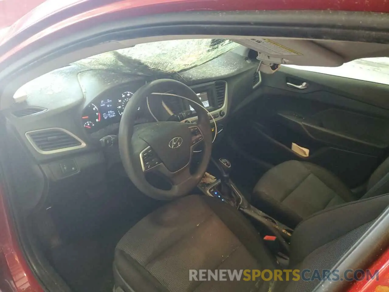 8 fotografías del automóvil dañado 3KPC24A66ME138088 HYUNDAI ACCENT 2021