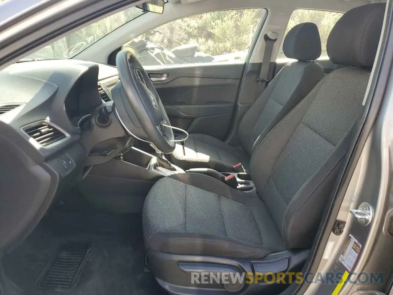 7 fotografías del automóvil dañado 3KPC24A66ME138298 HYUNDAI ACCENT 2021