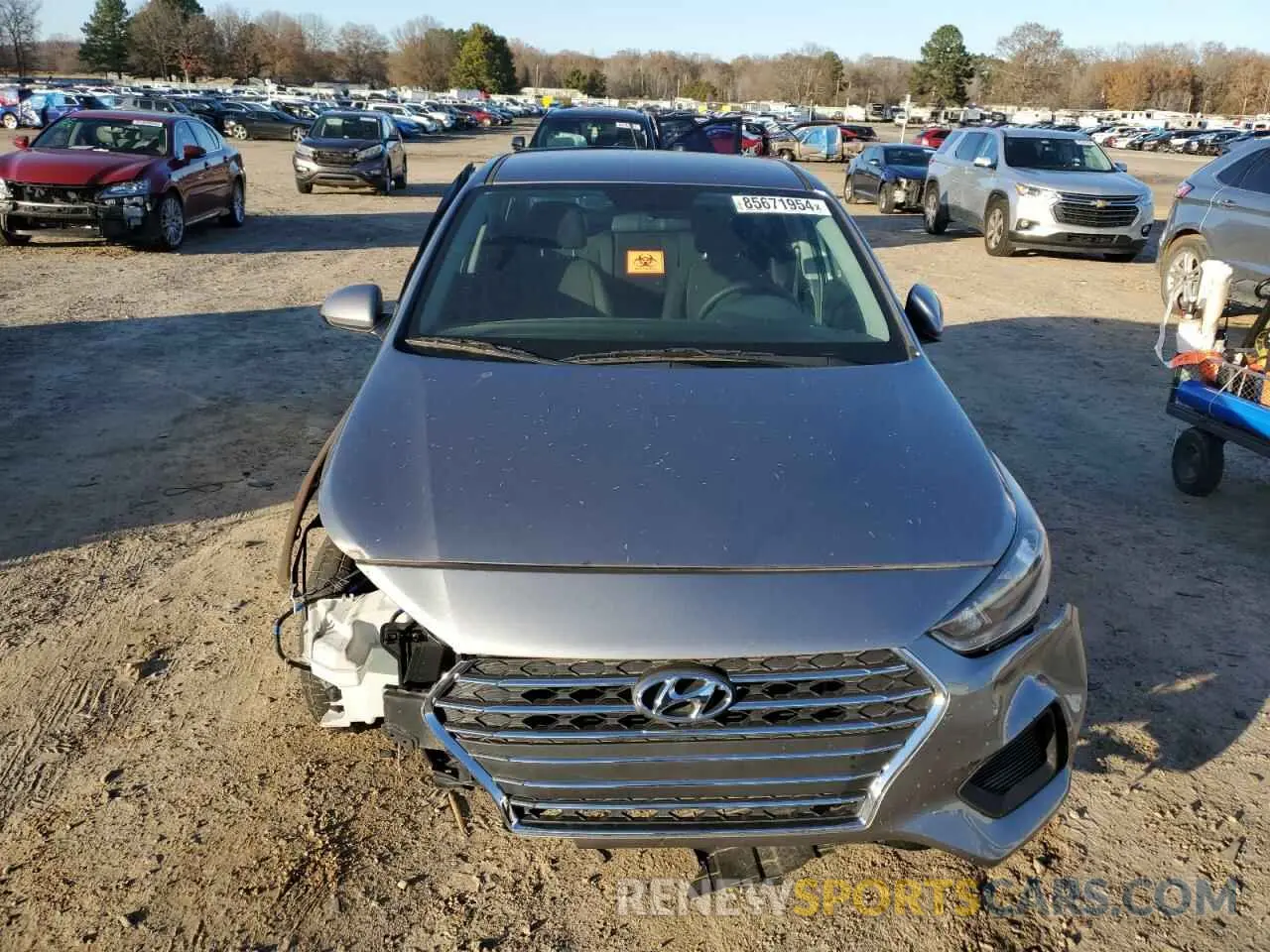 5 fotografías del automóvil dañado 3KPC24A66ME141458 HYUNDAI ACCENT 2021